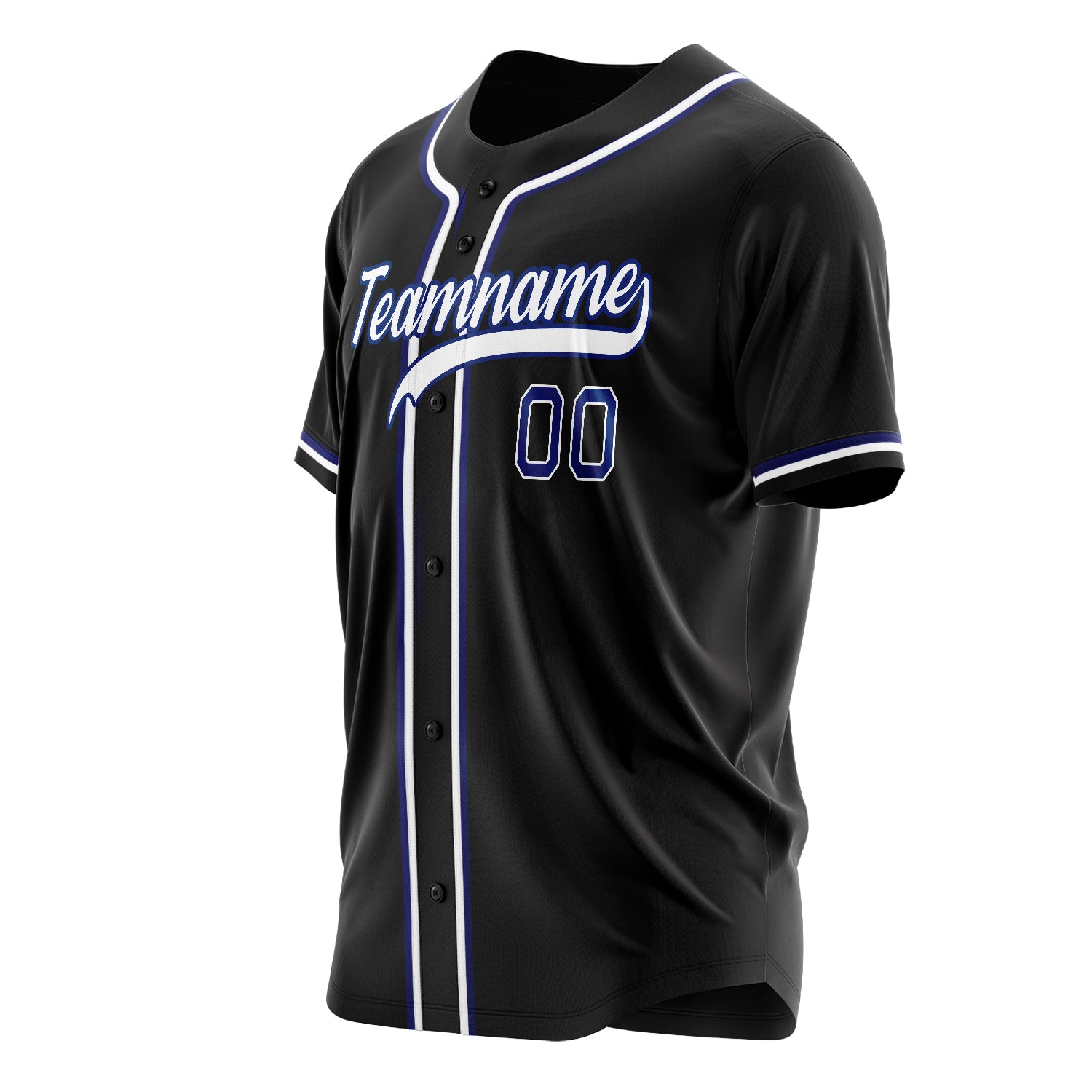 Benutzerdefiniertes Professionelles Schwarz Weiß Baseballtrikot