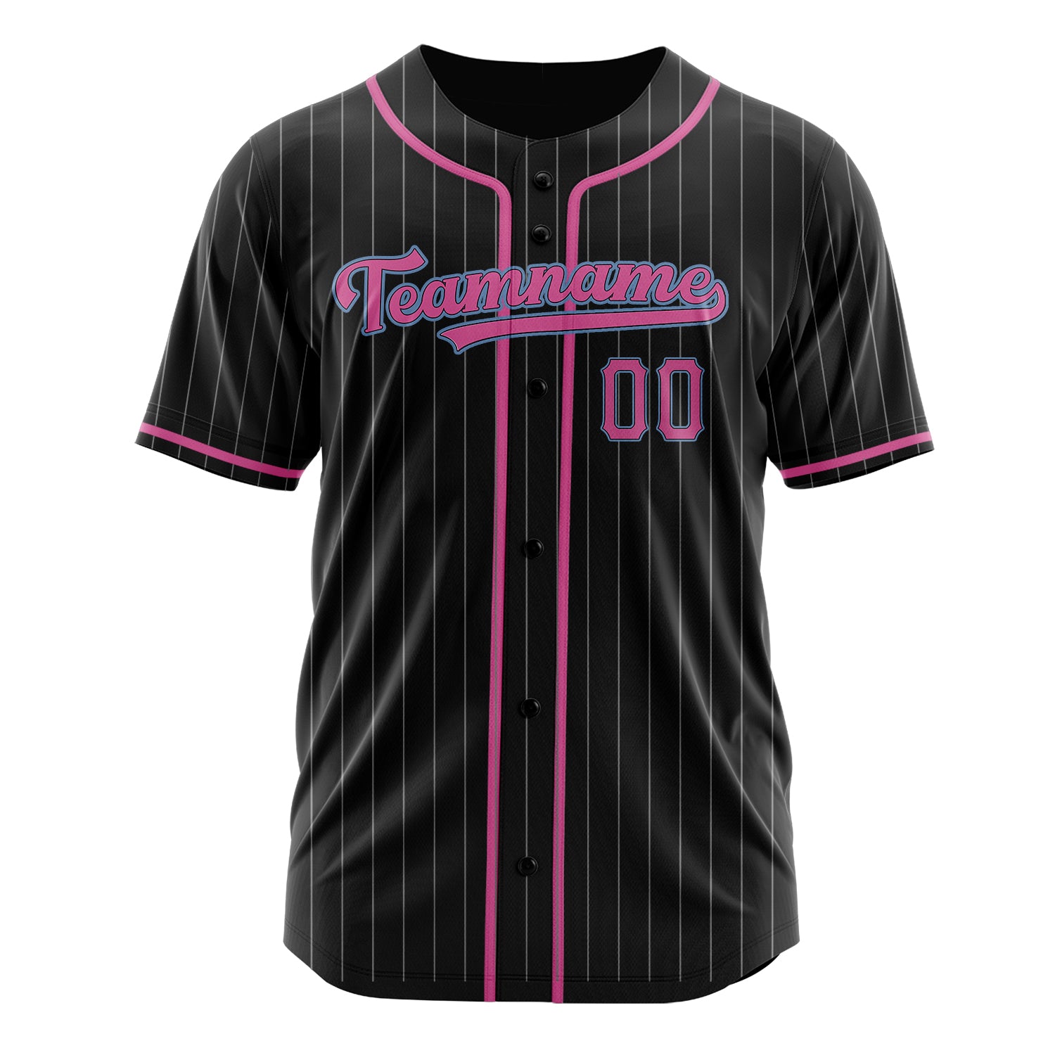 Custom Professional Black Pink Baseball Jersey