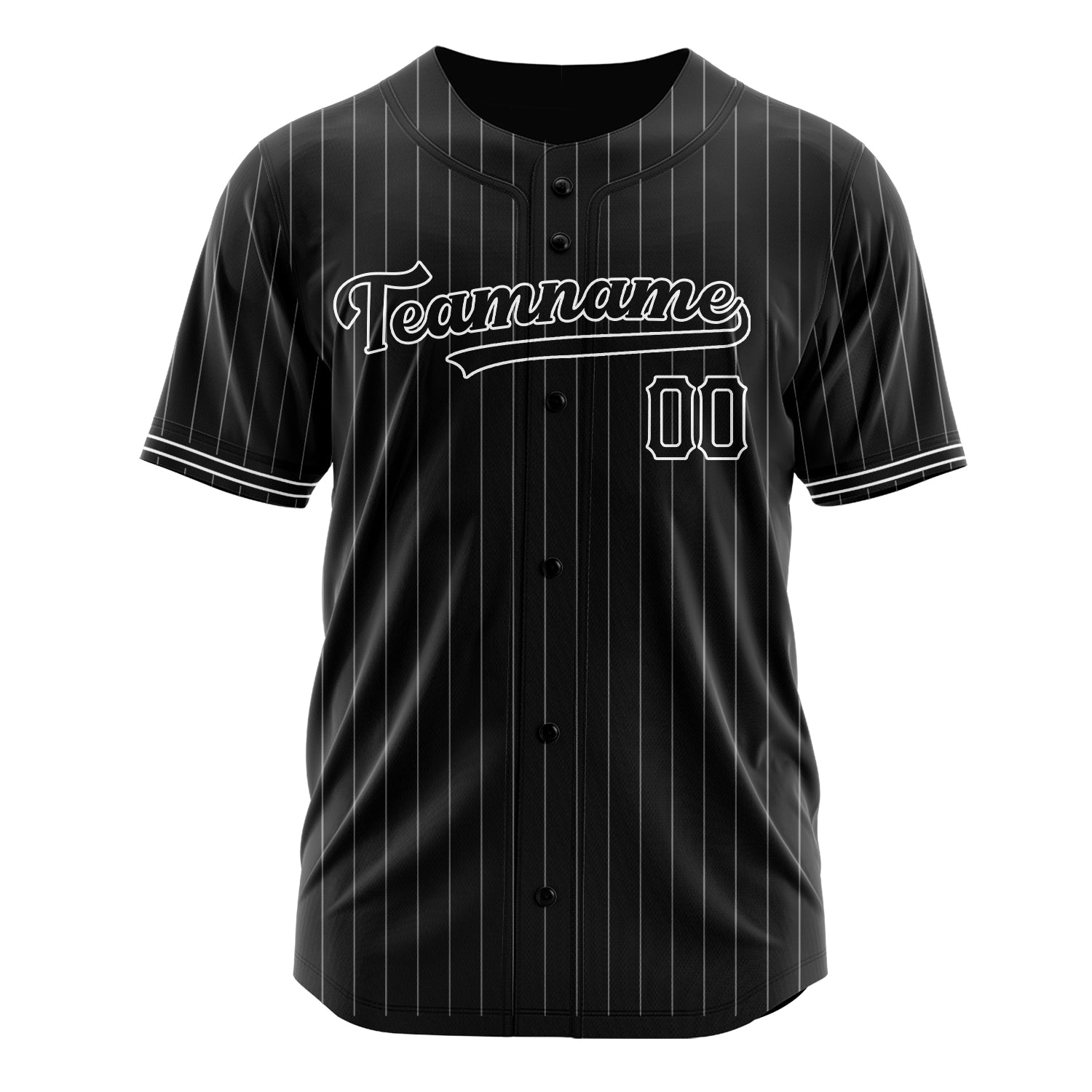 Custom Professional Black White Baseball Jersey