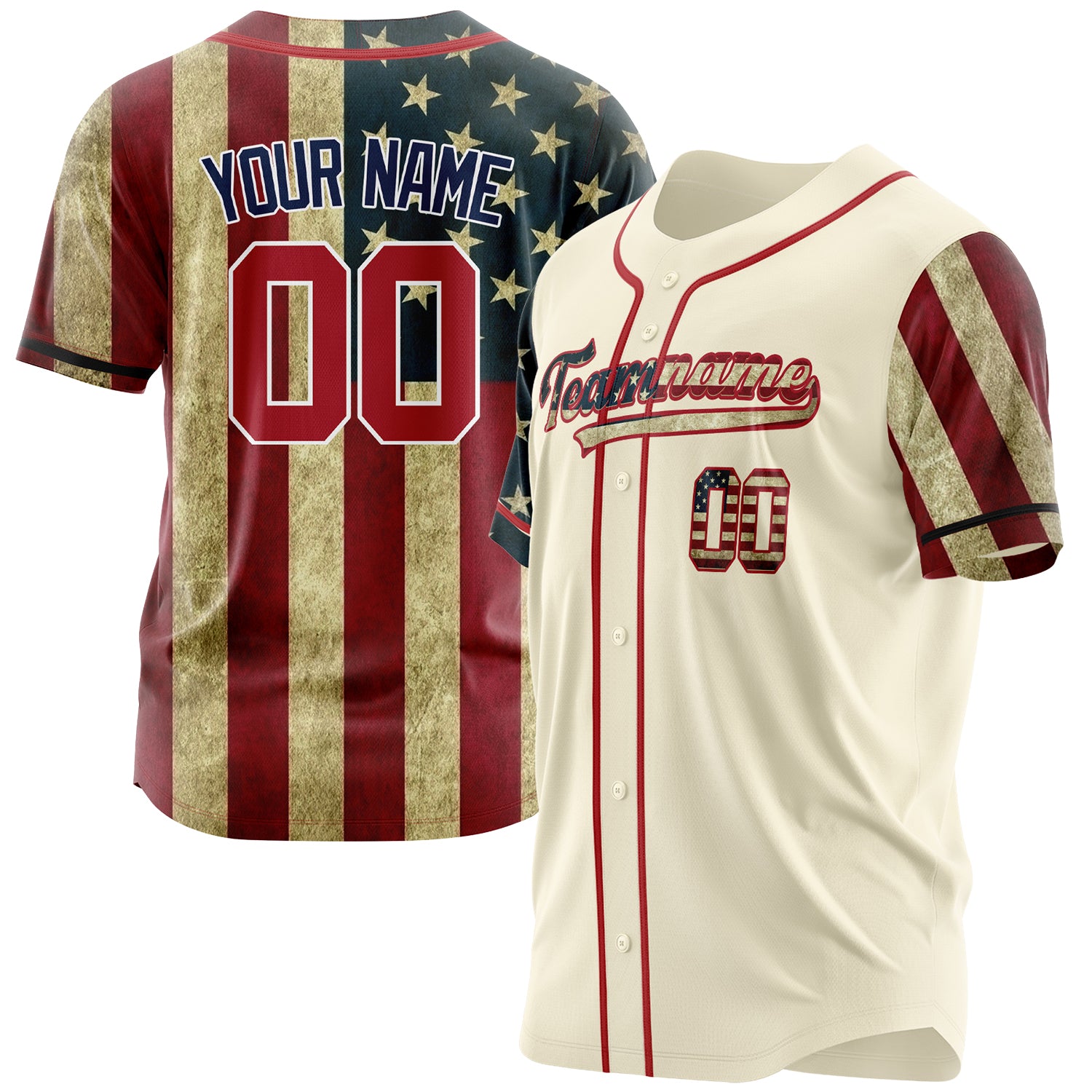 Benutzerdefiniertes Professionelles Creme Rot Baseballtrikot BB03240607YX049