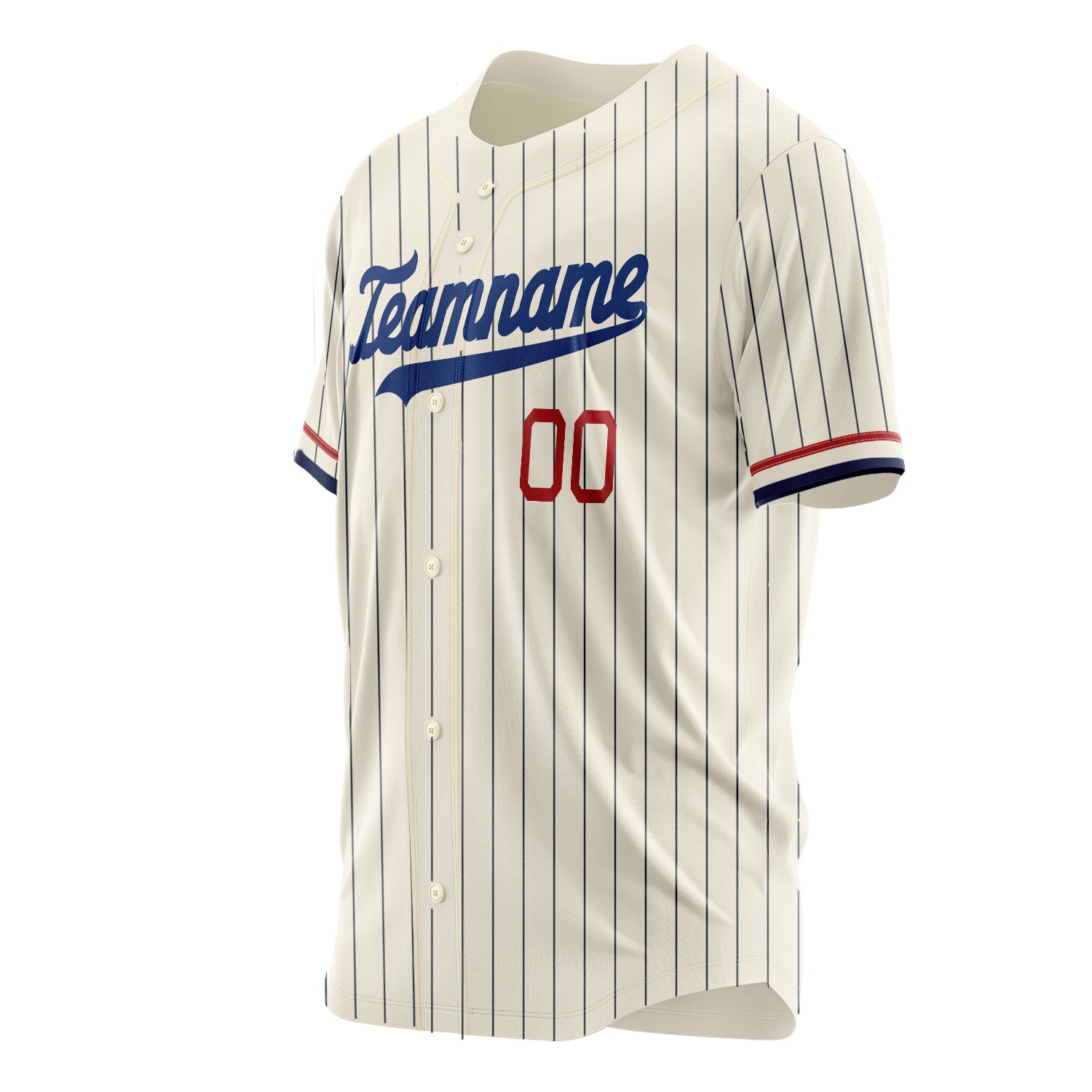 Benutzerdefiniertes Professionelles Creme Königsblau Baseballtrikot