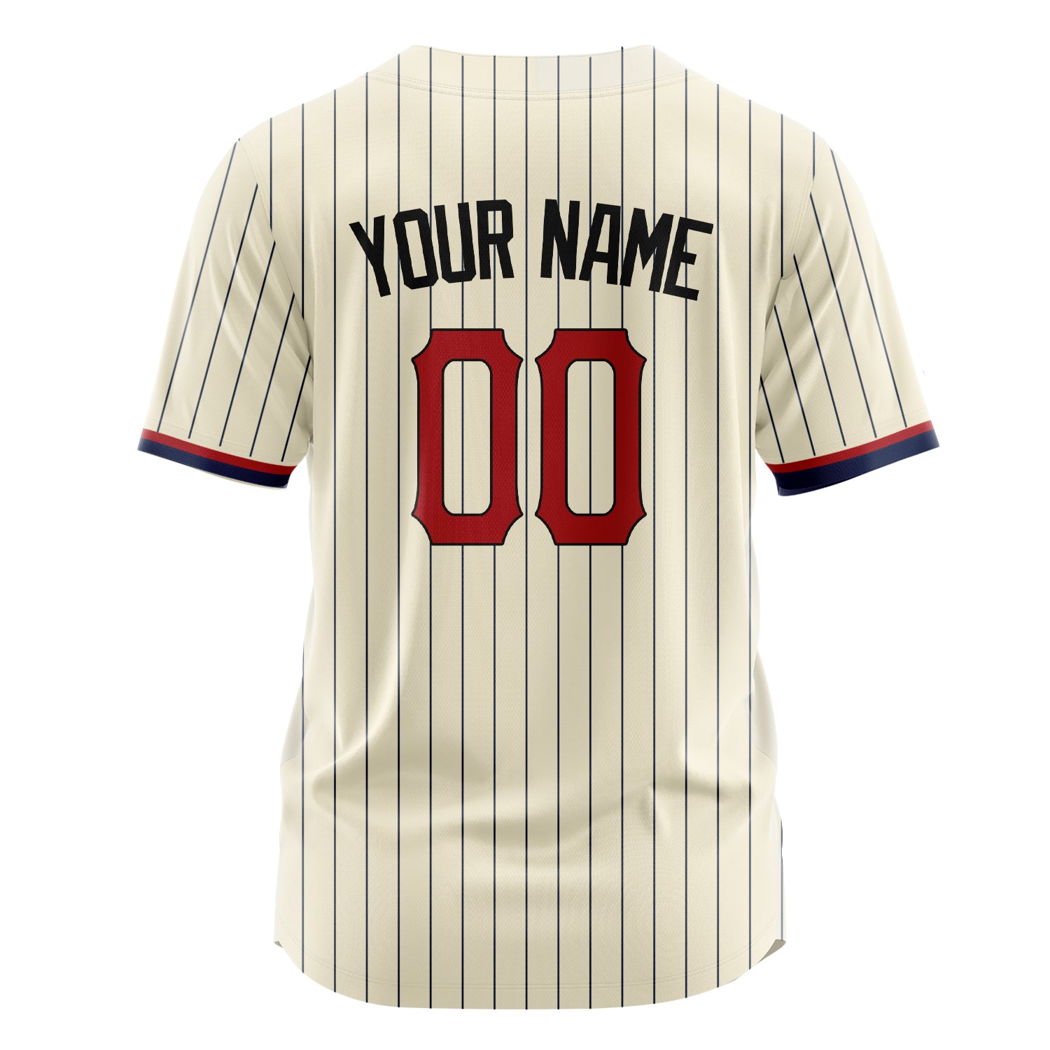 Benutzerdefiniertes Professionelles Creme Rot Baseballtrikot