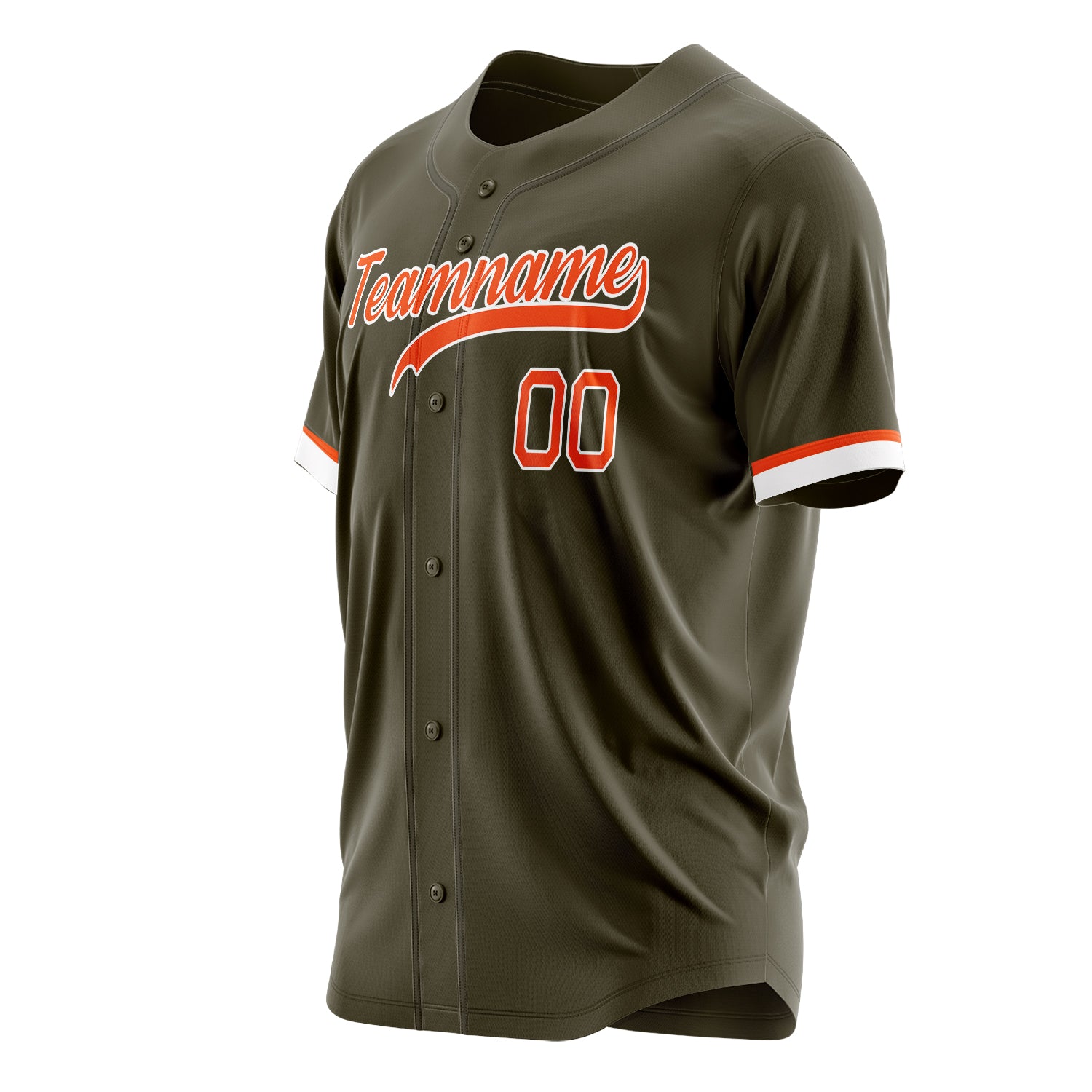 Custom Professional Olive Orange Baseball Jersey