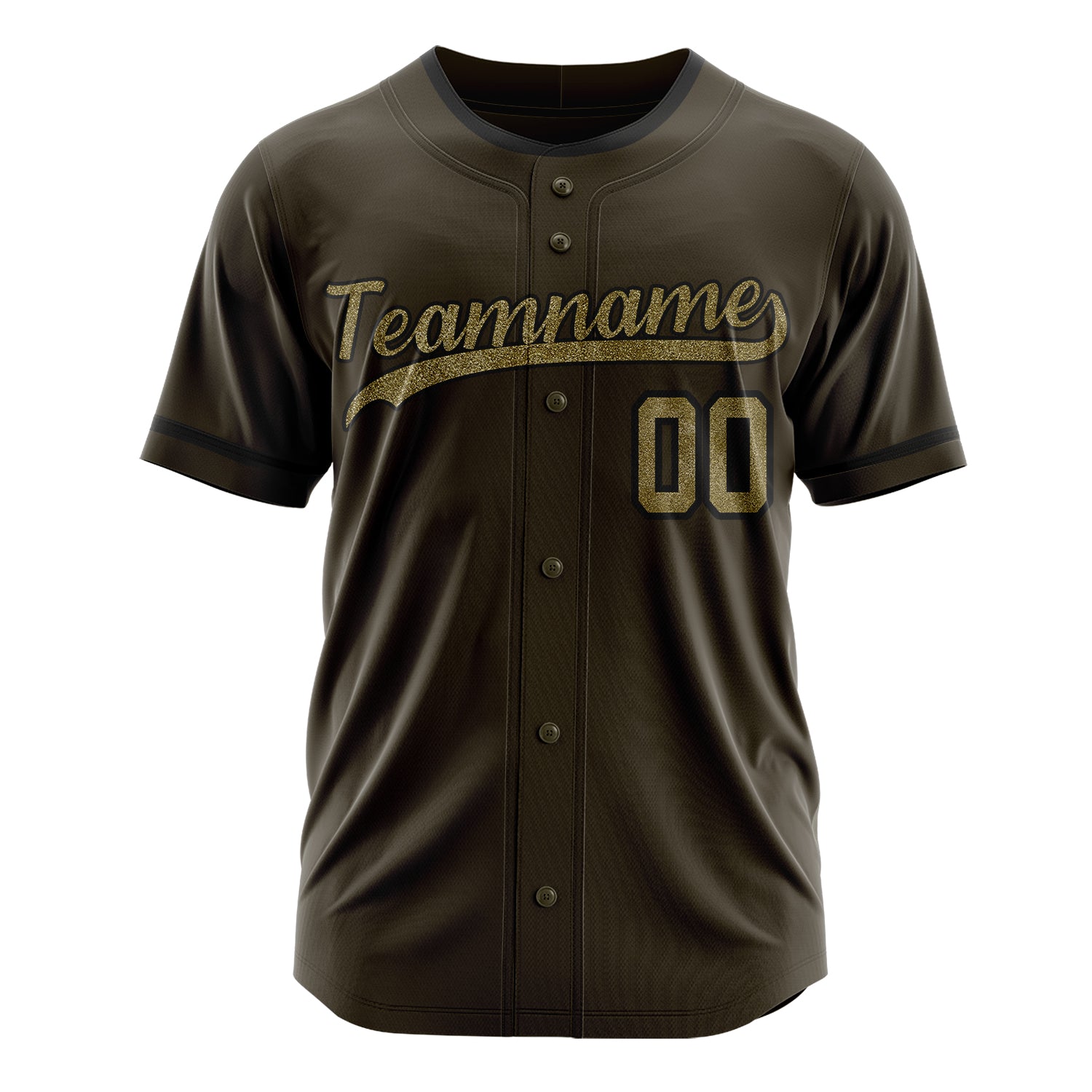 Custom Professional Olive Camo Baseball Jersey