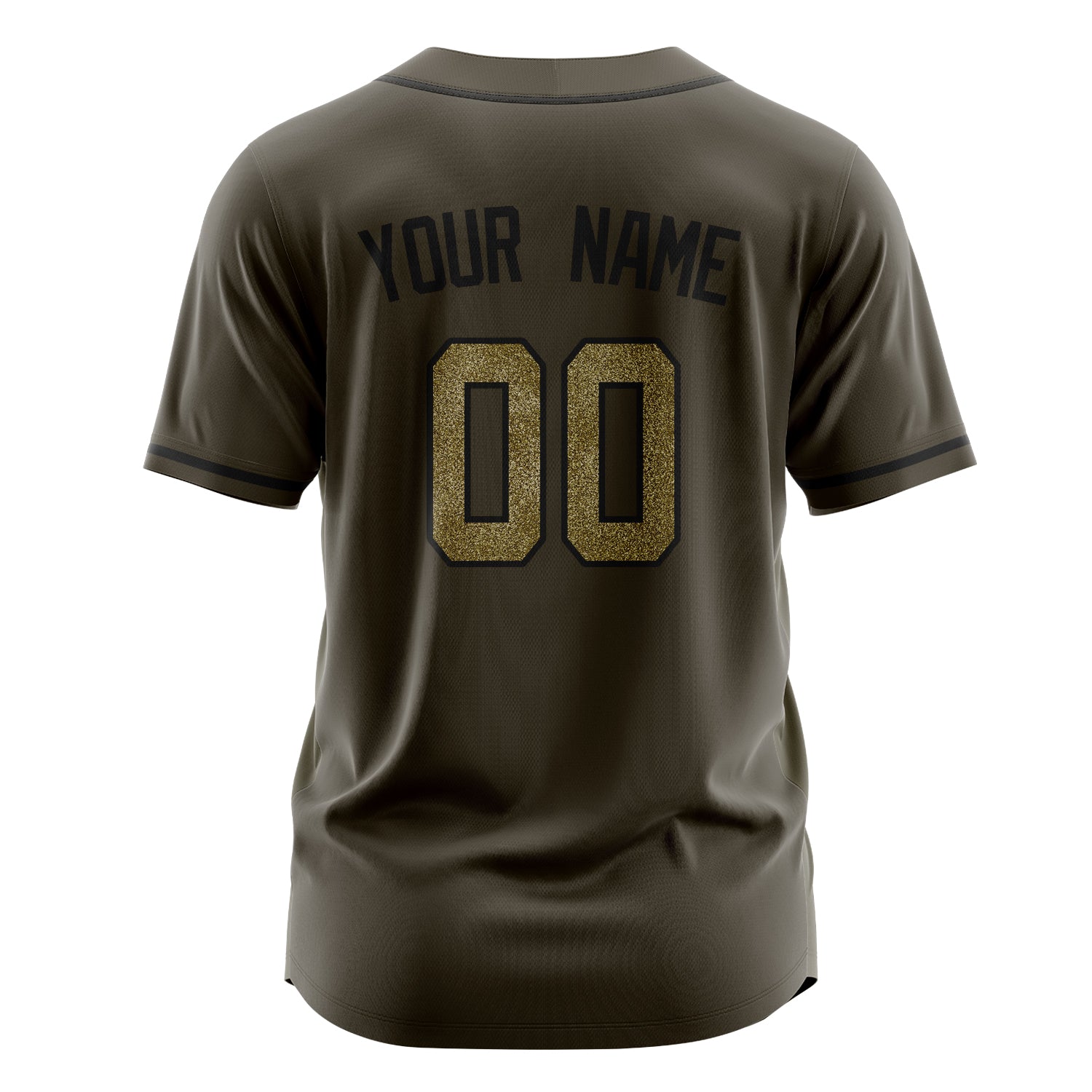 Benutzerdefiniertes Professionelles Oliv Camo Baseballtrikot