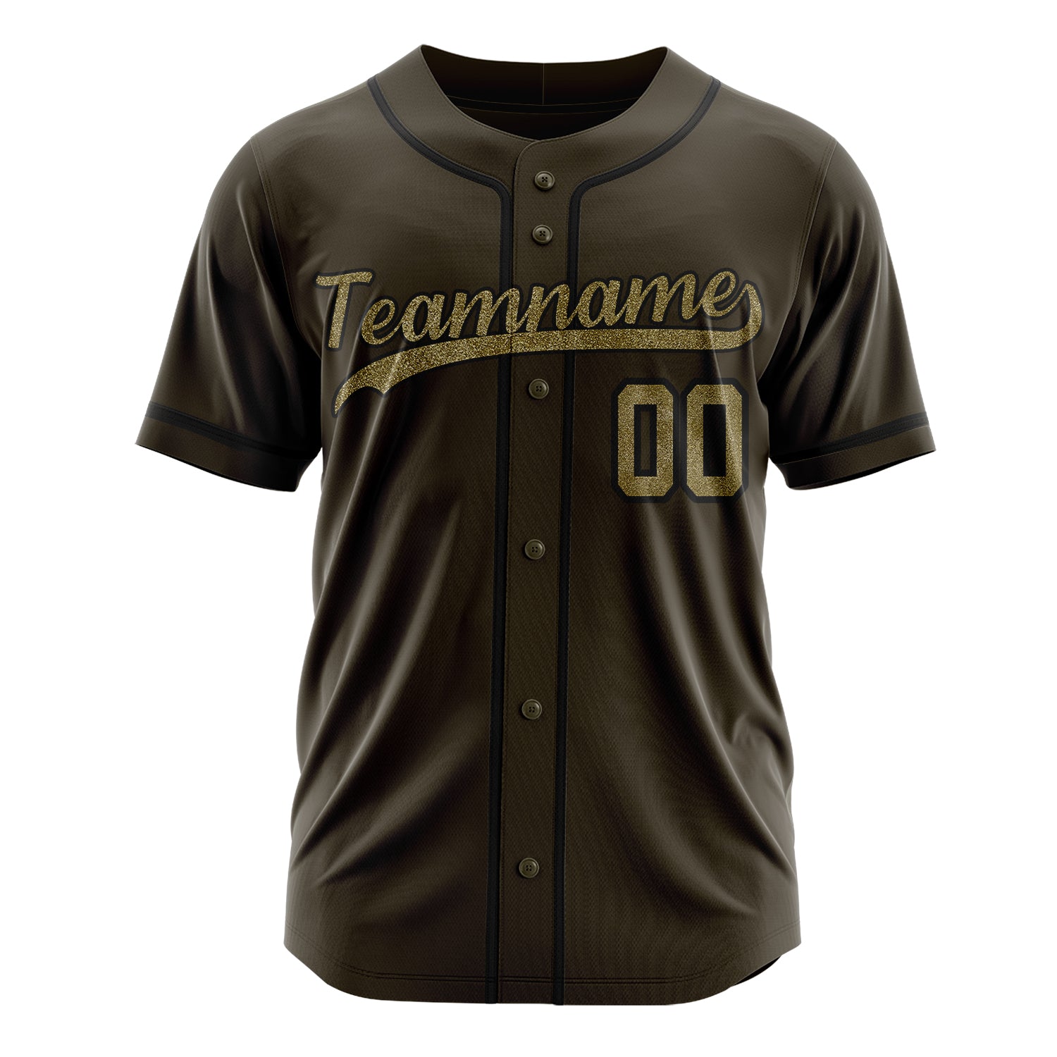 Custom Professional Olive Camo Baseball Jersey