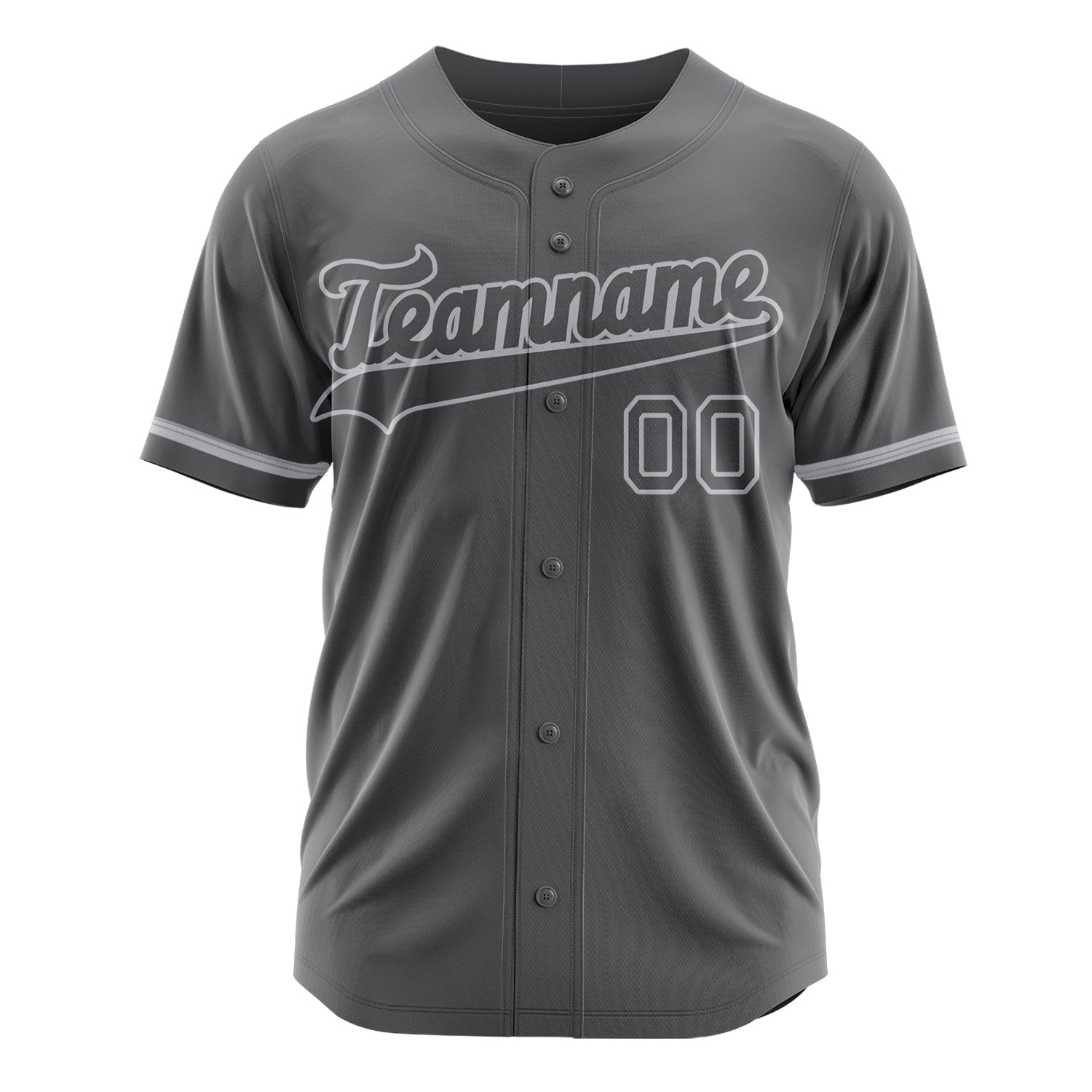 Benutzerdefiniertes Professionelles Stahlgrau Grau Baseballtrikot
