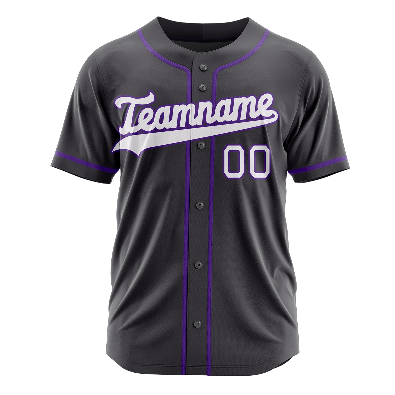 Custom Professional Steel Gray White Baseball Jersey