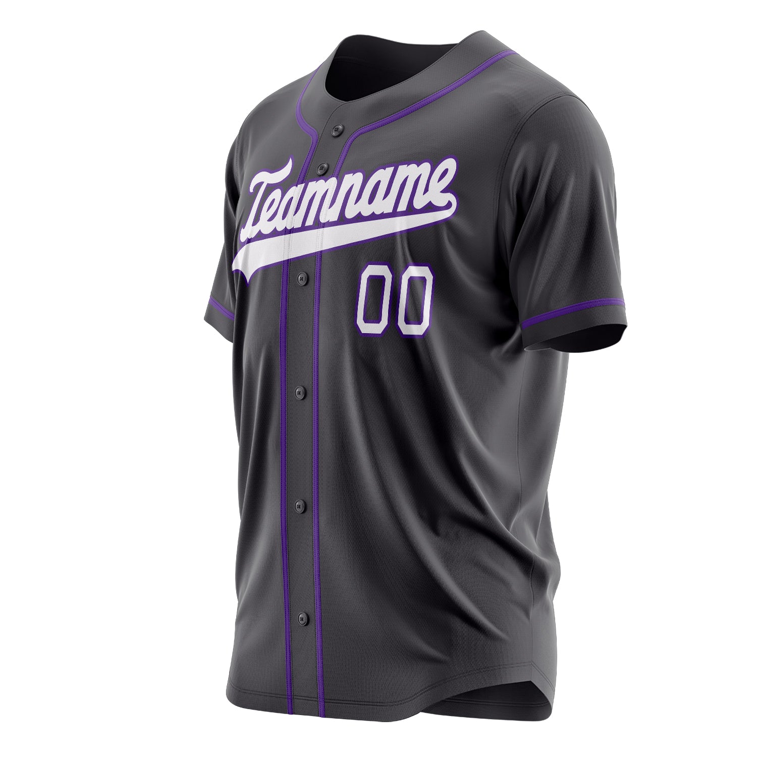 Custom Professional Steel Gray White Baseball Jersey