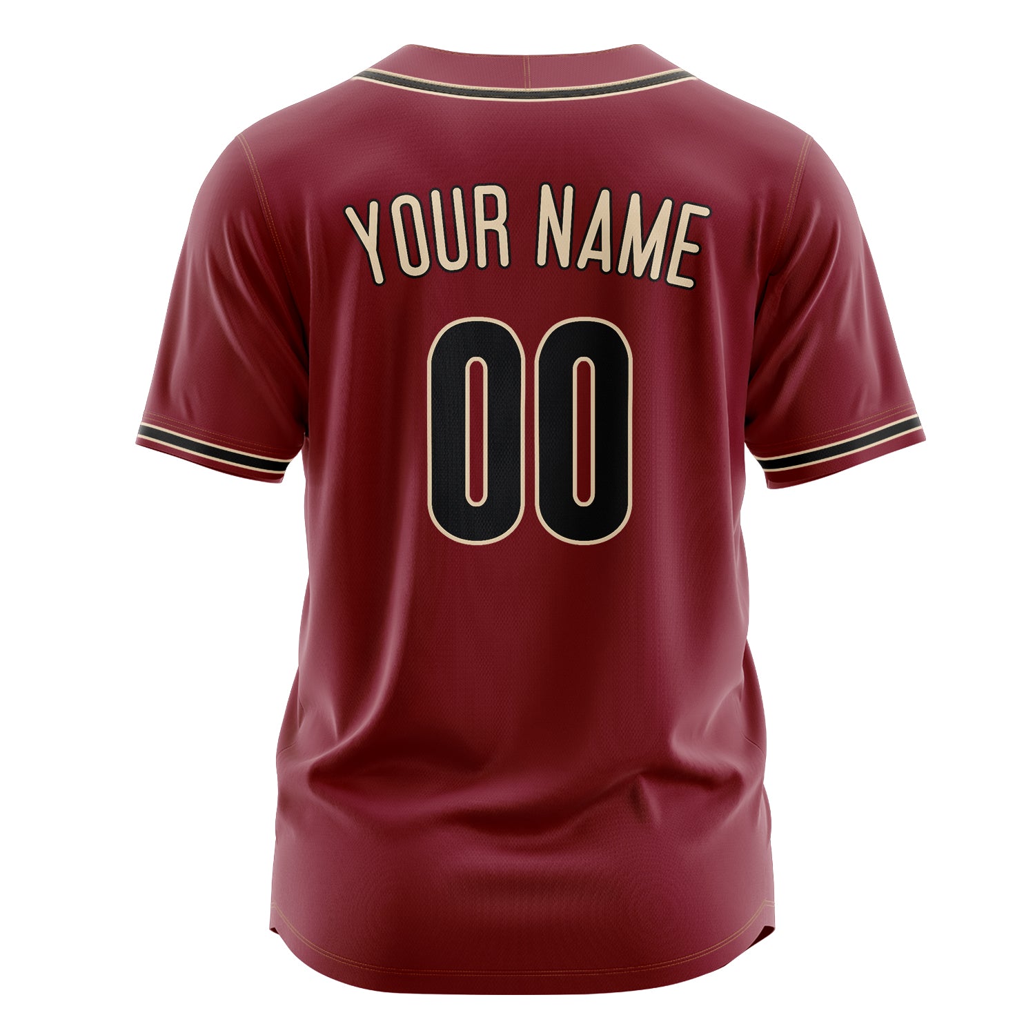 Custom Professional Crimson Black Baseball Jersey