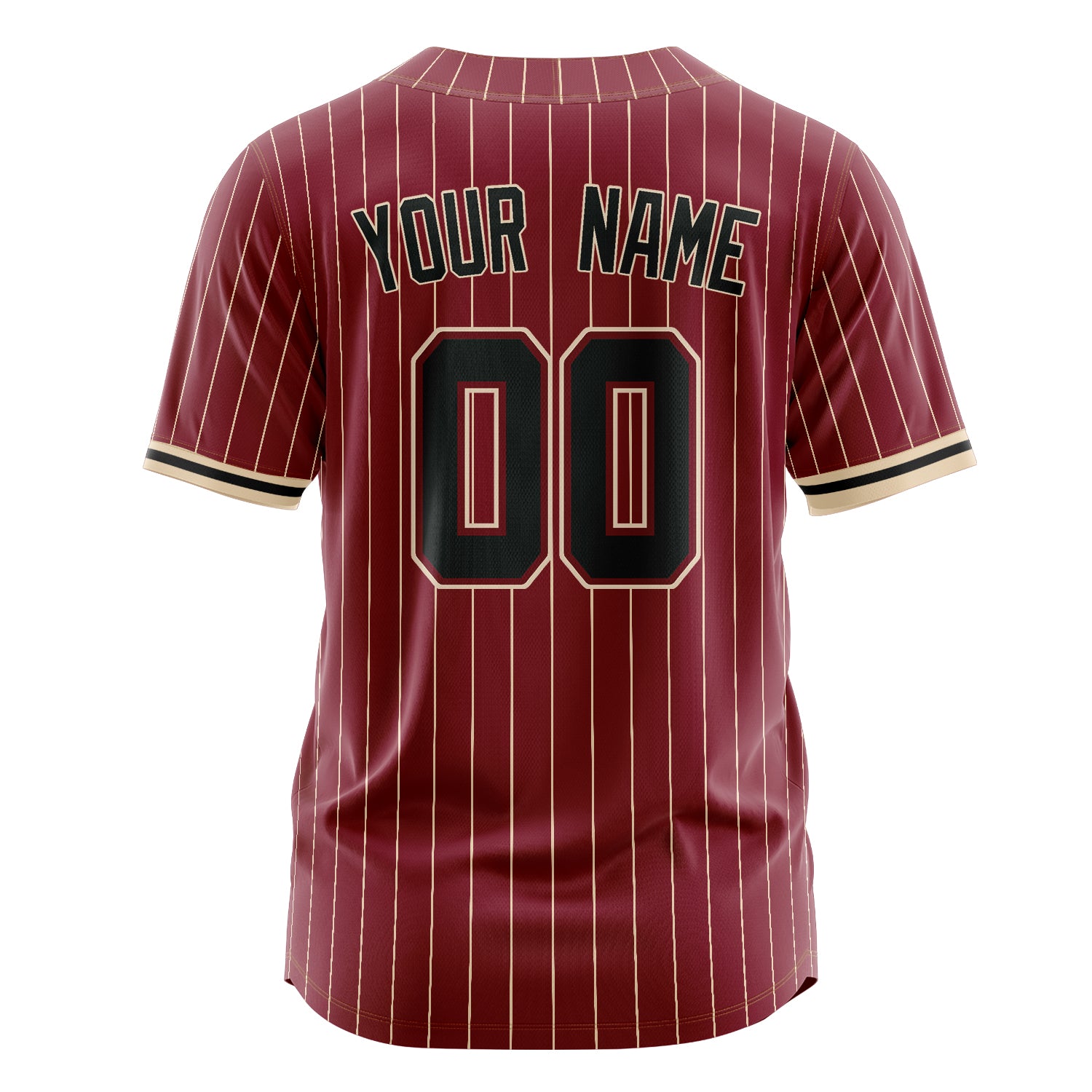 Custom Professional Crimson Black Baseball Jersey