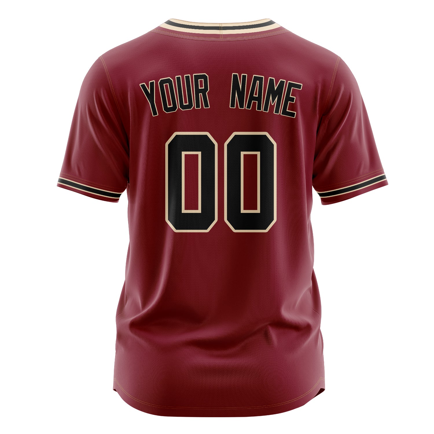 Custom Professional Crimson Black Baseball Jersey