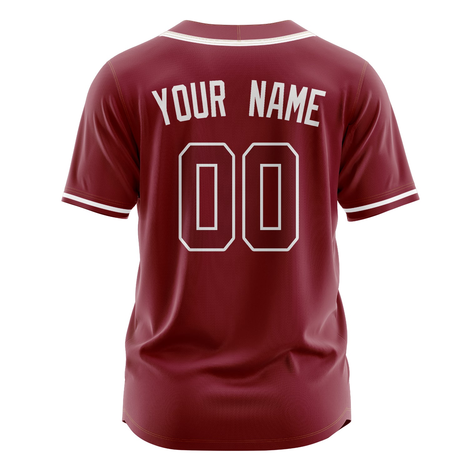 Custom Professional Crimson White Baseball Jersey