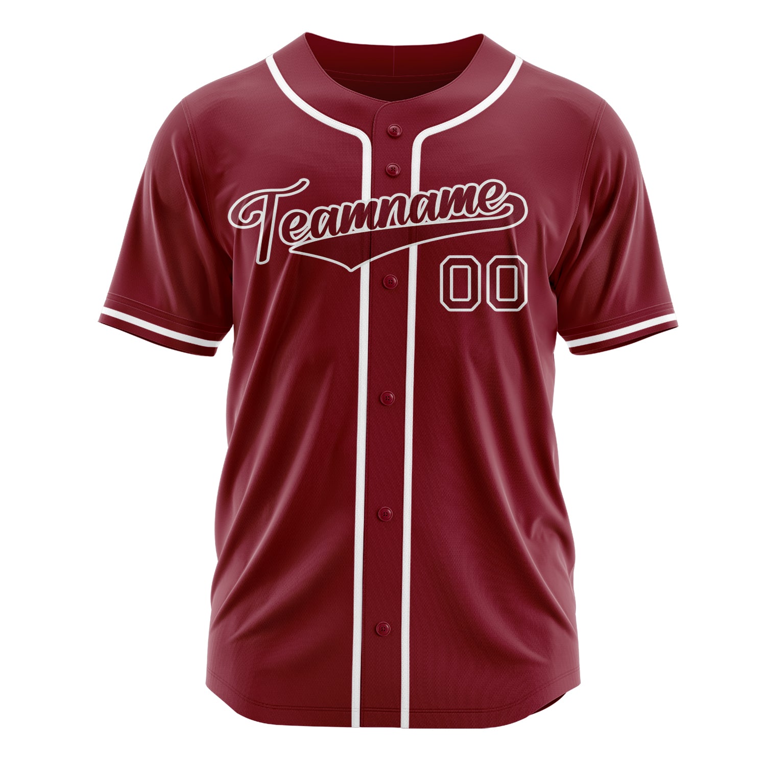 Custom Professional Crimson White Baseball Jersey