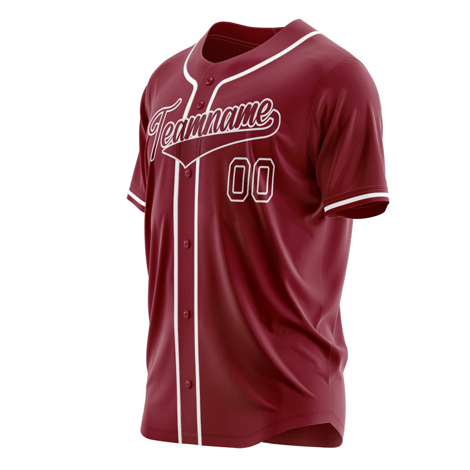 Custom Professional Crimson White Baseball Jersey