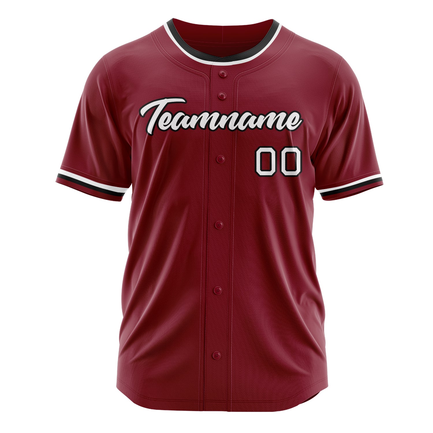 Custom Professional Crimson White Baseball Jersey