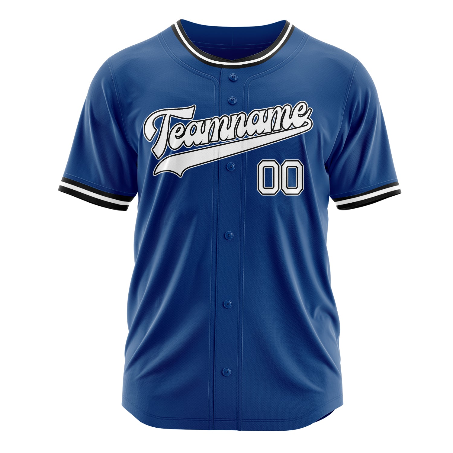 Custom Professional Blue White Baseball Jersey