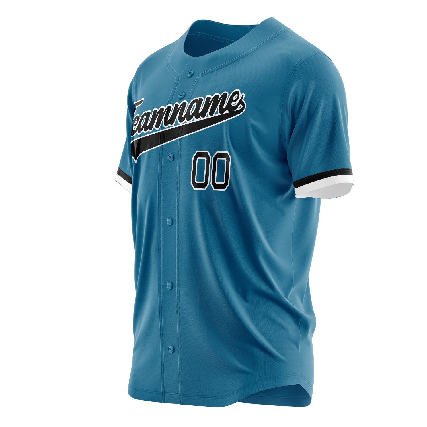 Benutzerdefiniertes Professionelles Pantherblau Schwarz Baseballtrikot