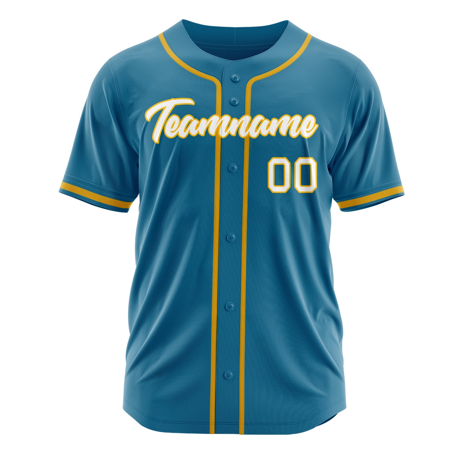 Benutzerdefiniertes Professionelles Pantherblau Weiß Baseballtrikot