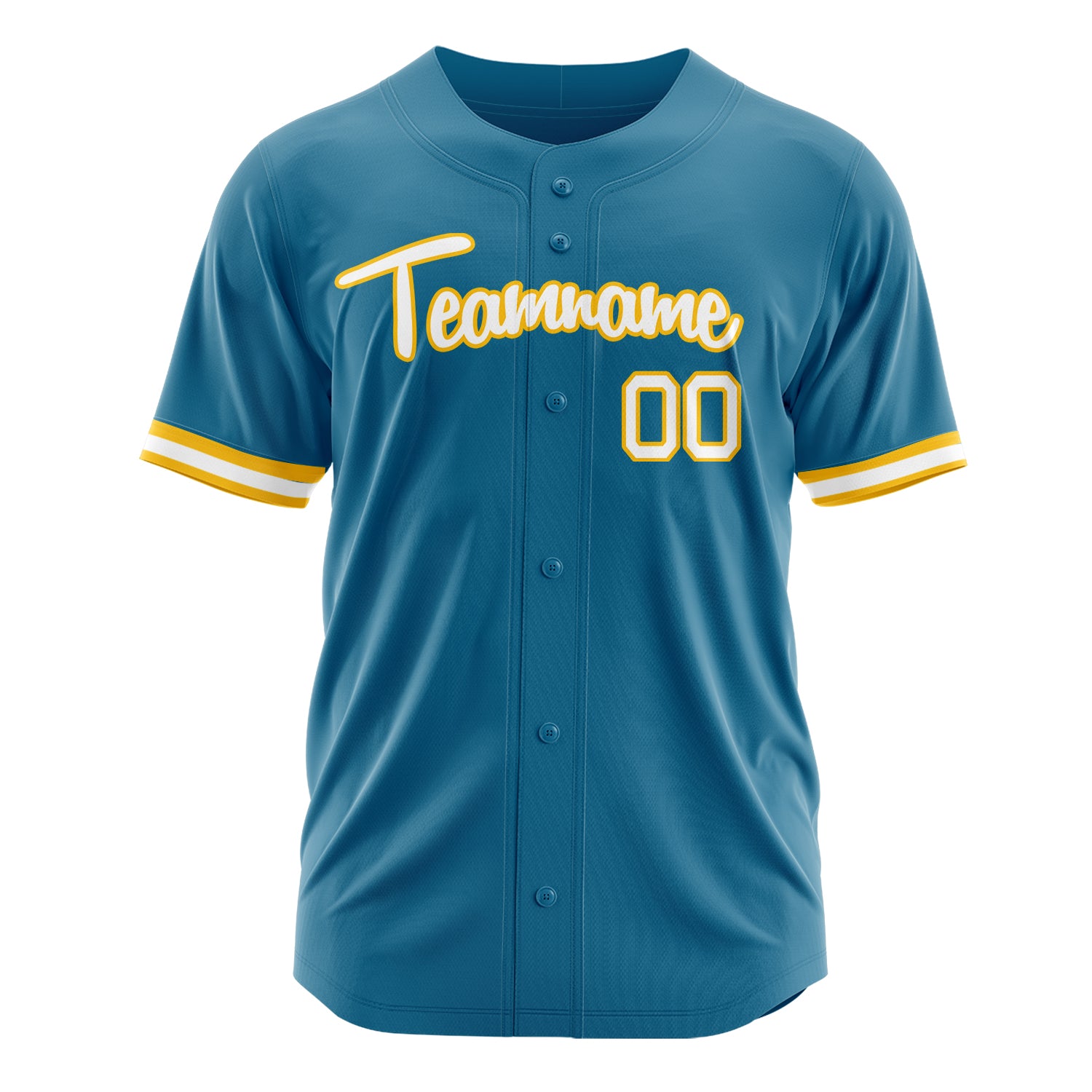 Benutzerdefiniertes Professionelles Pantherblau Weiß Baseballtrikot