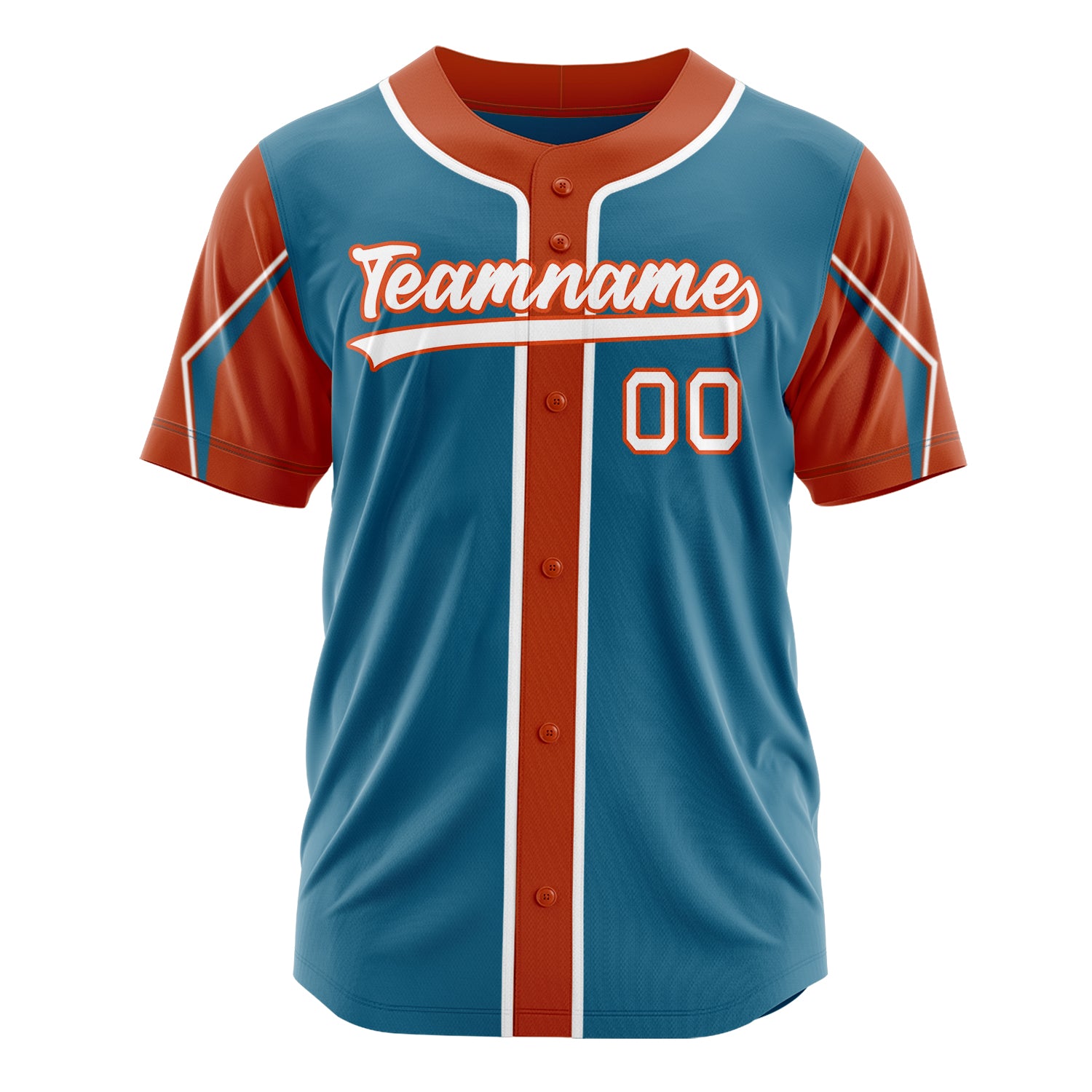 Benutzerdefiniertes Professionelles Pantherblau Orange Baseballtrikot