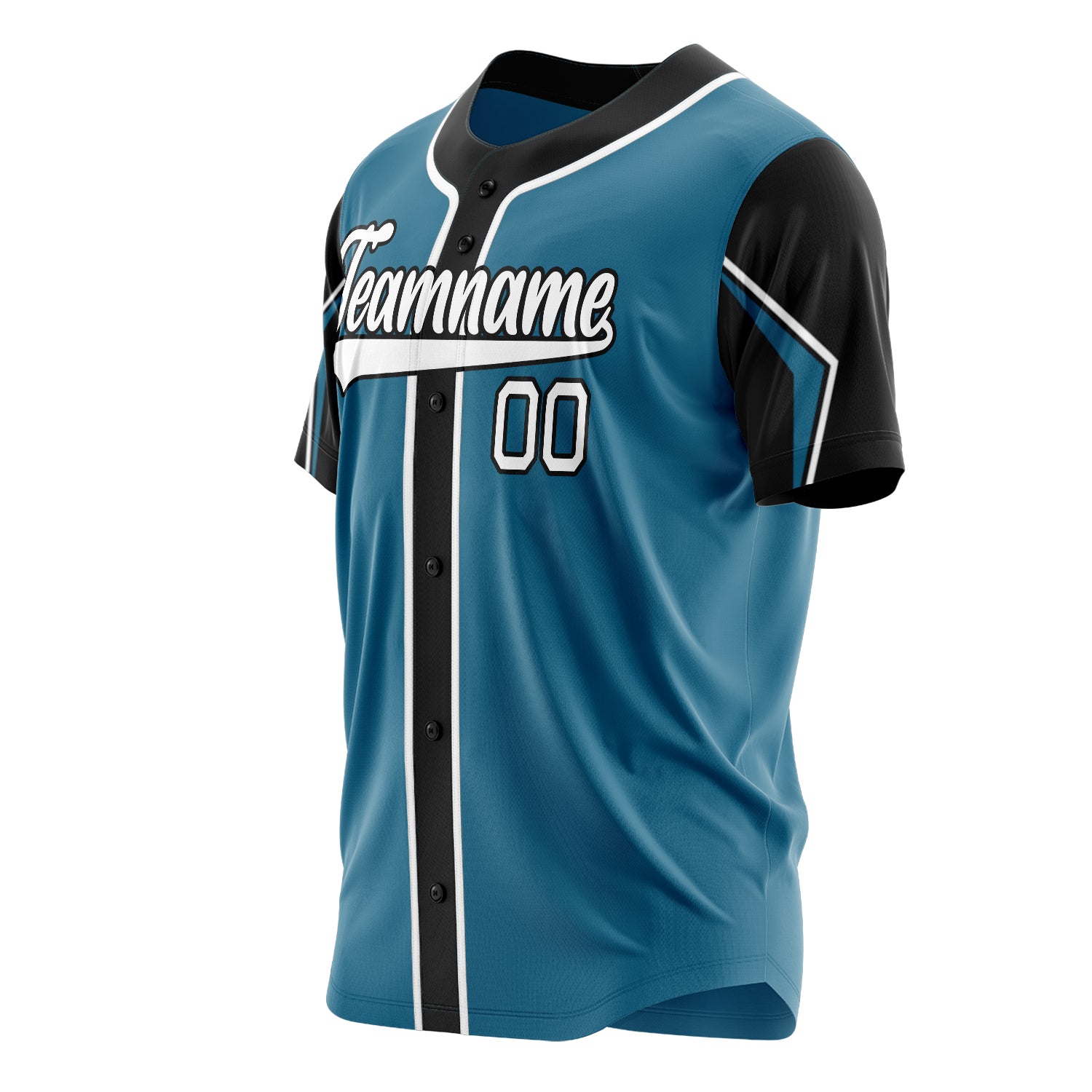 Benutzerdefiniertes Professionelles Pantherblau Weiß Baseballtrikot