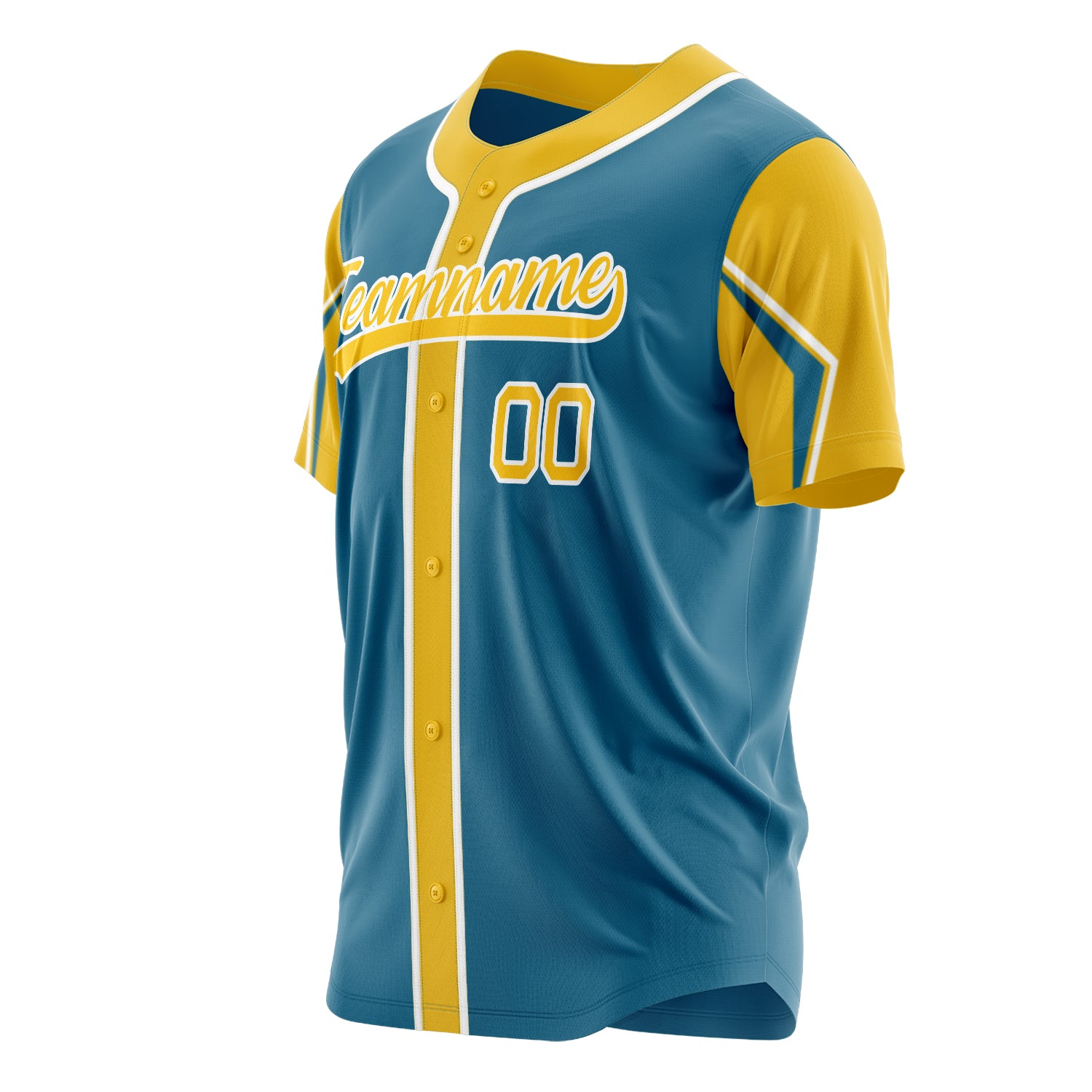Custom Professional Panther Blue Yellow Baseball Jersey
