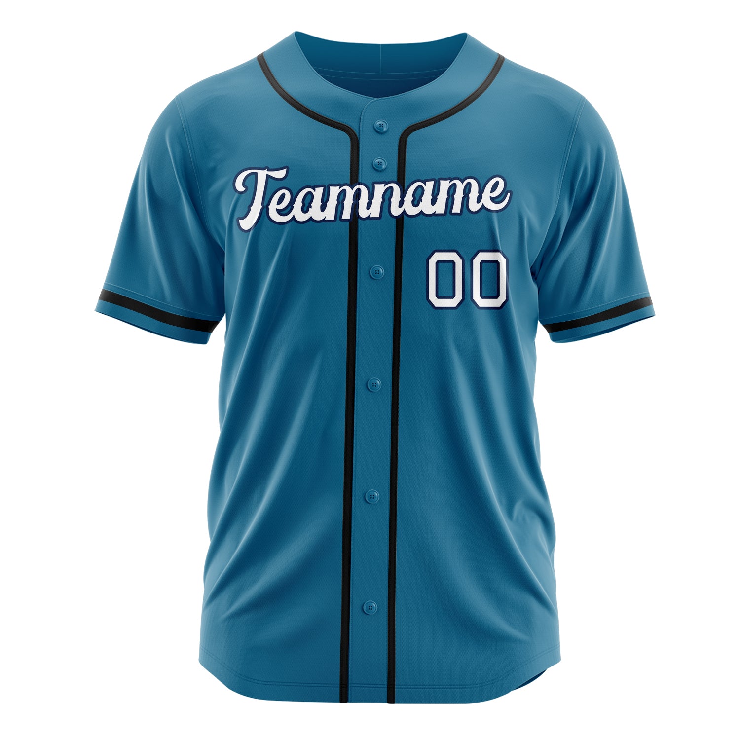 Custom Professional Panther Blue White Baseball Jersey
