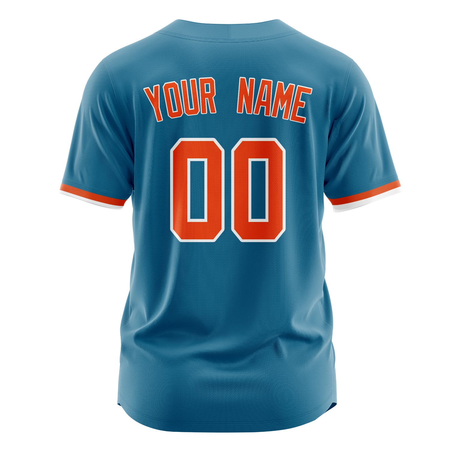 Custom Professional Panther Blue Orange Baseball Jersey