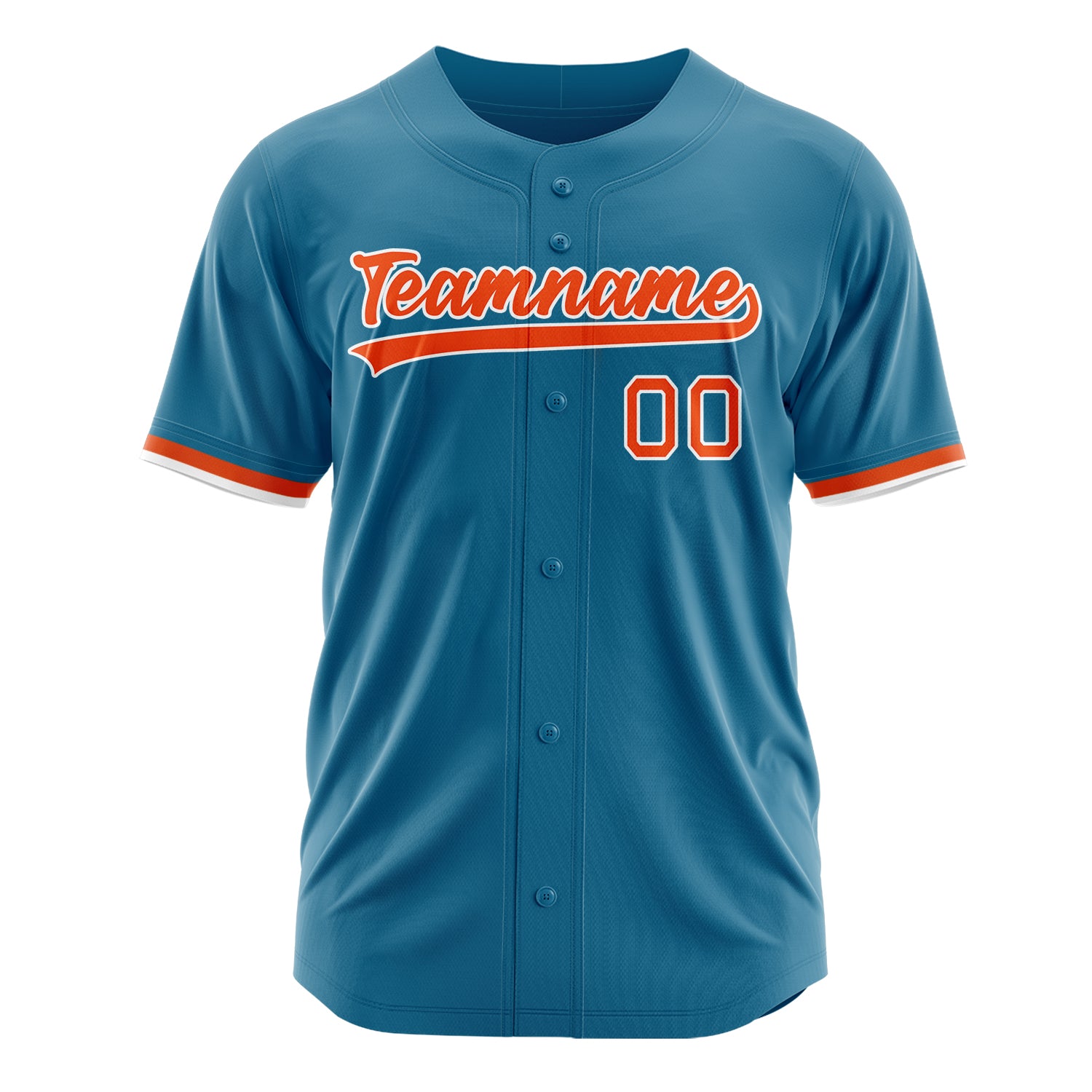 Custom Professional Panther Blue Orange Baseball Jersey