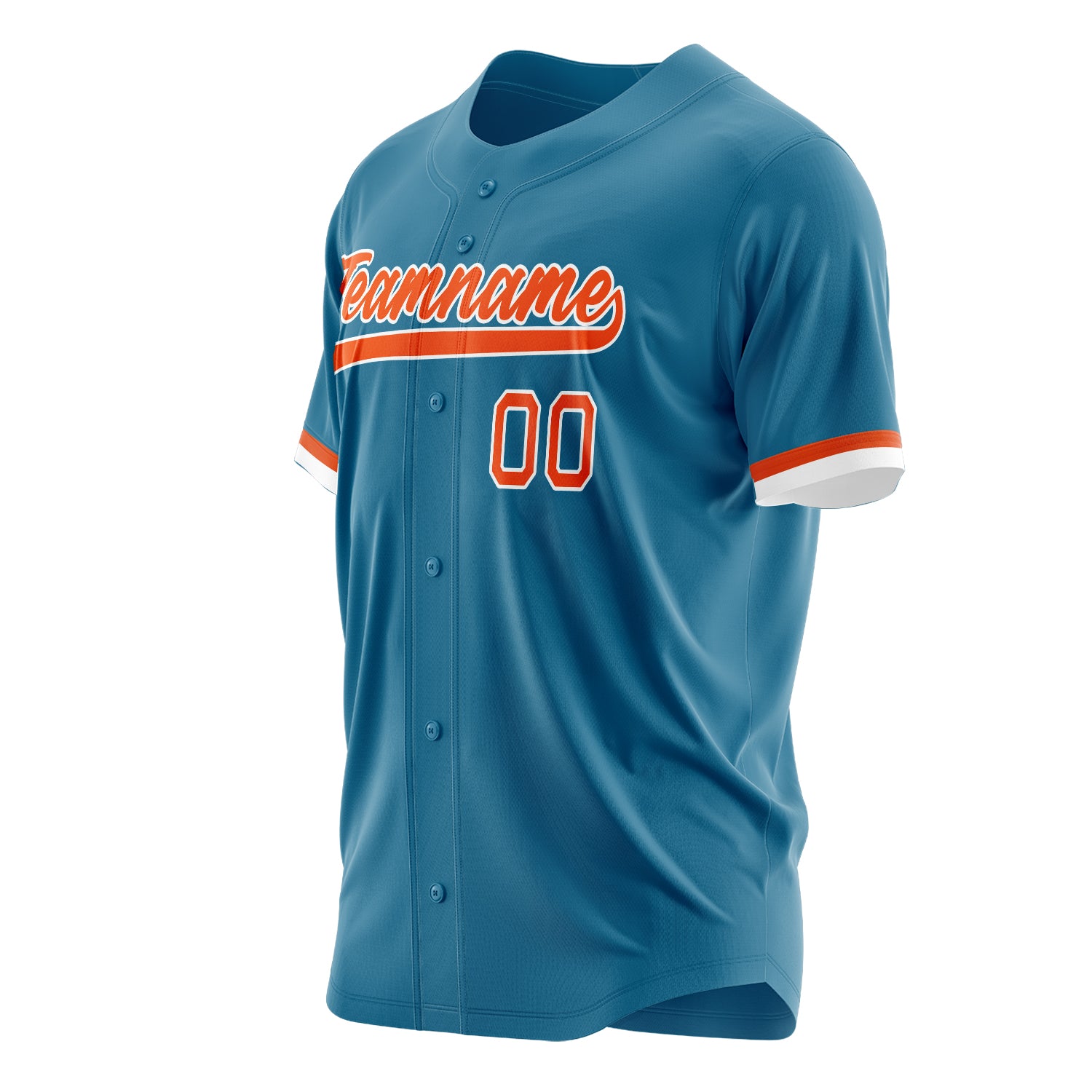 Custom Professional Panther Blue Orange Baseball Jersey