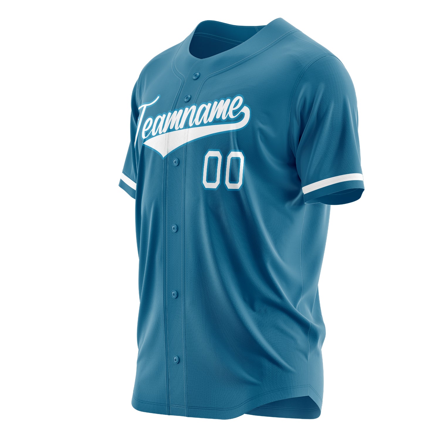 Benutzerdefiniertes Professionelles Pantherblau Weiß Baseballtrikot