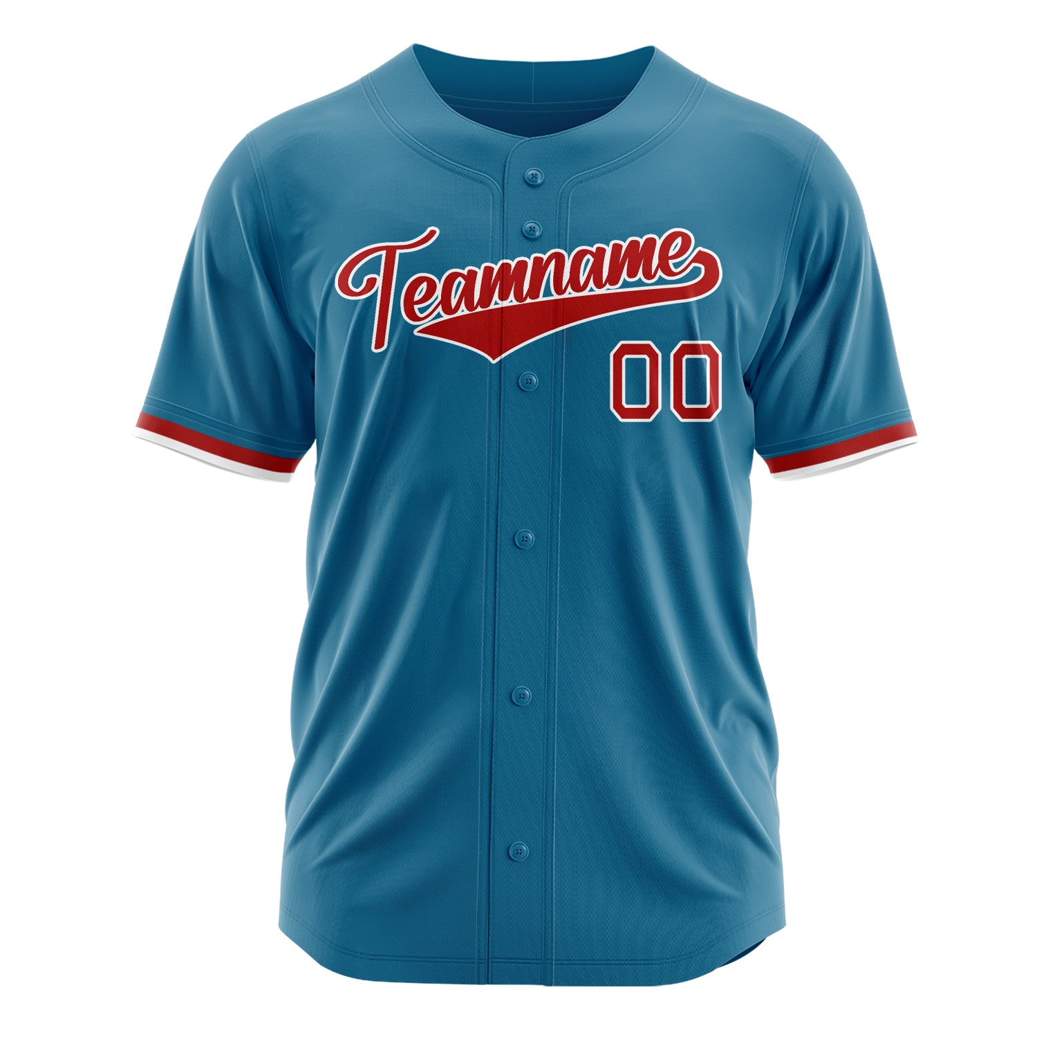 Custom Professional Panther Blue Red Baseball Jersey