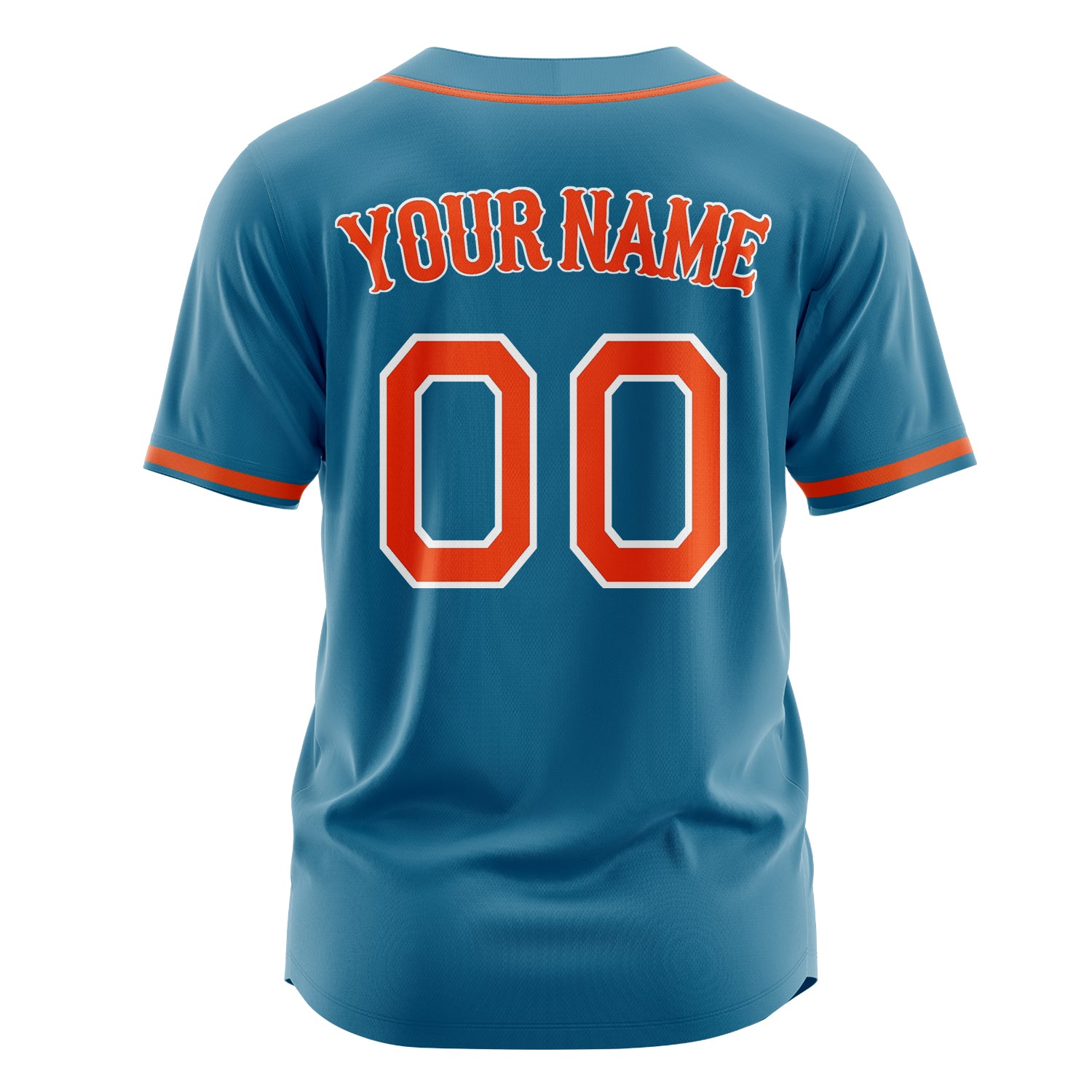 Custom Professional Panther Blue Orange Baseball Jersey