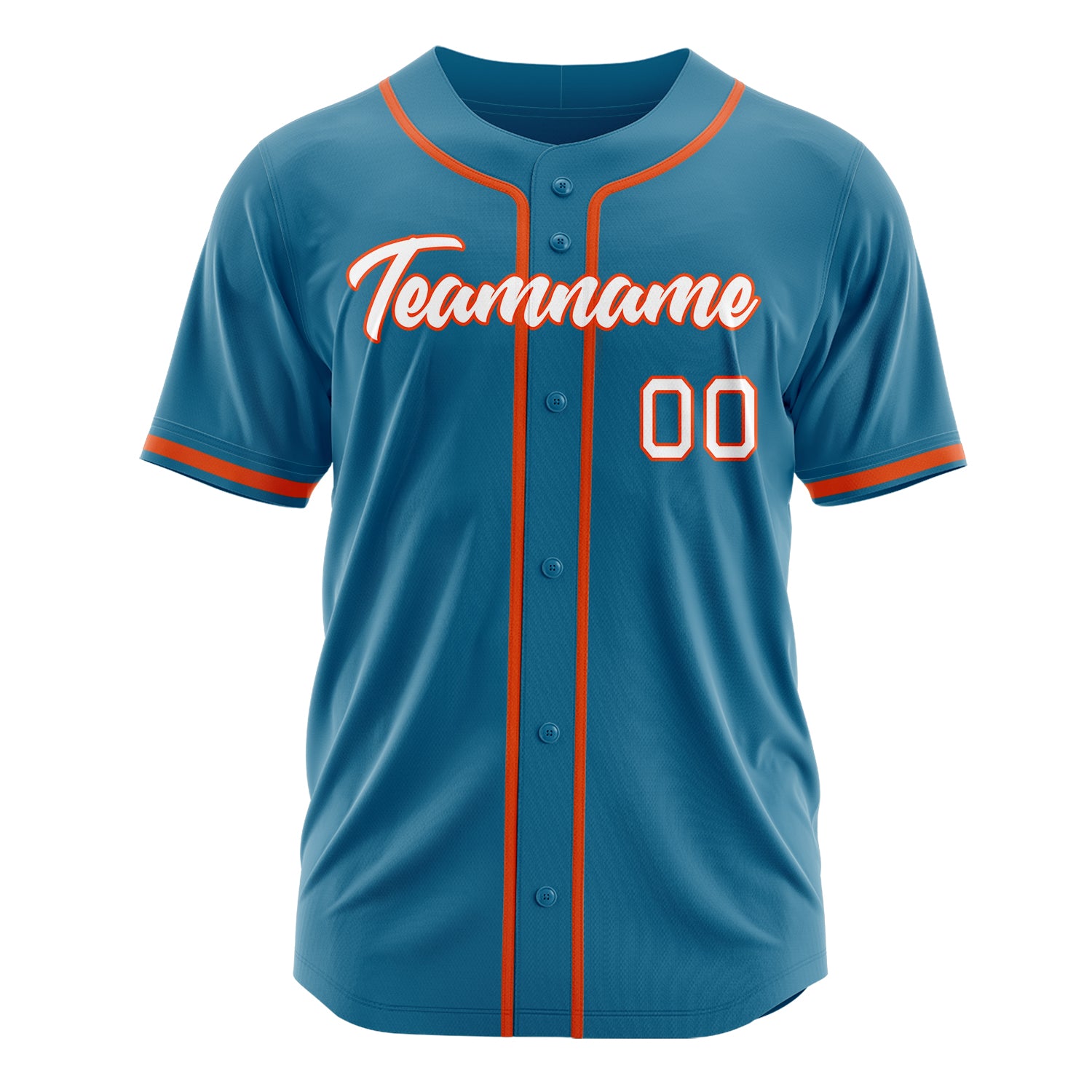 Custom Professional Panther Blue Orange Baseball Jersey