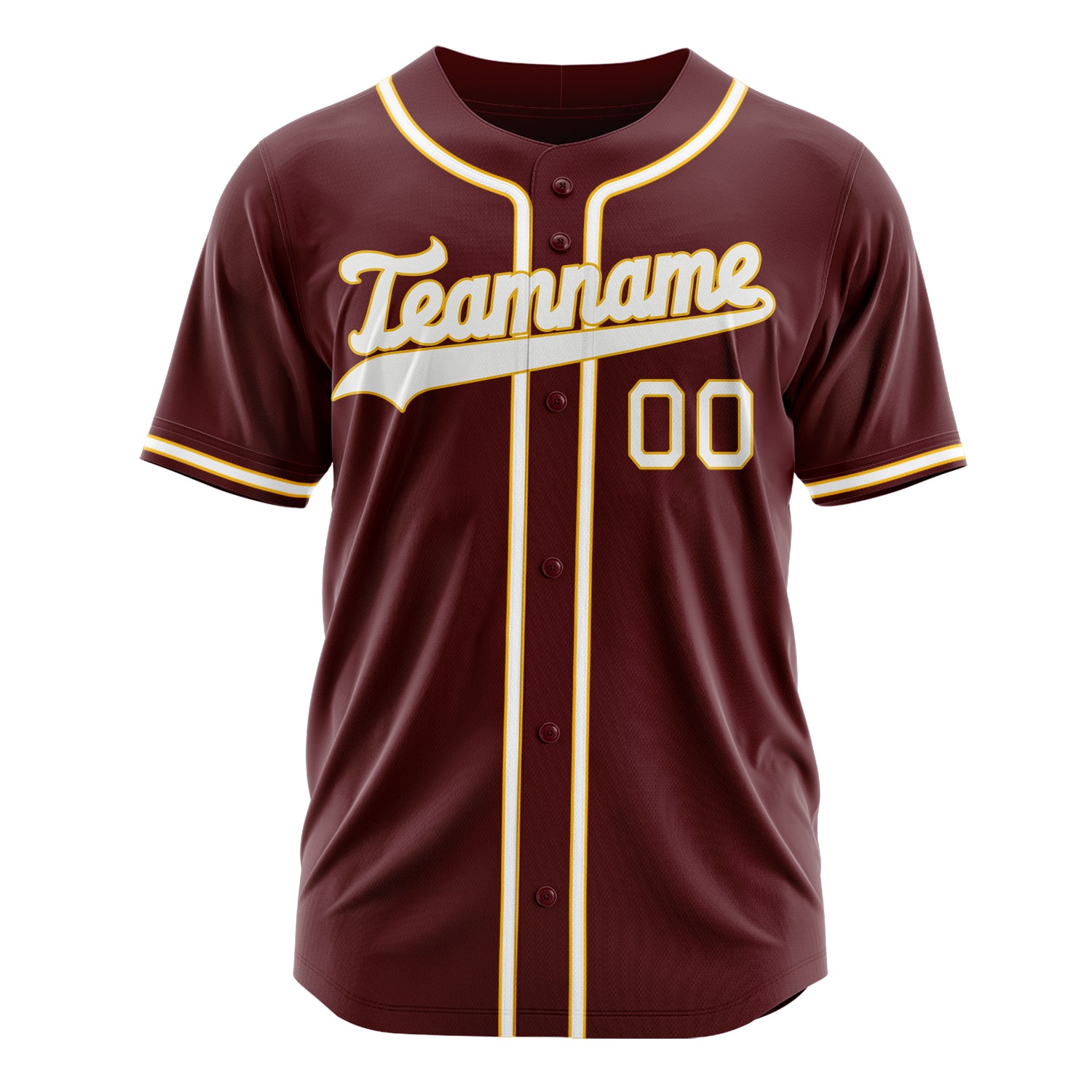 Custom Professional Burgundy White Baseball Jersey