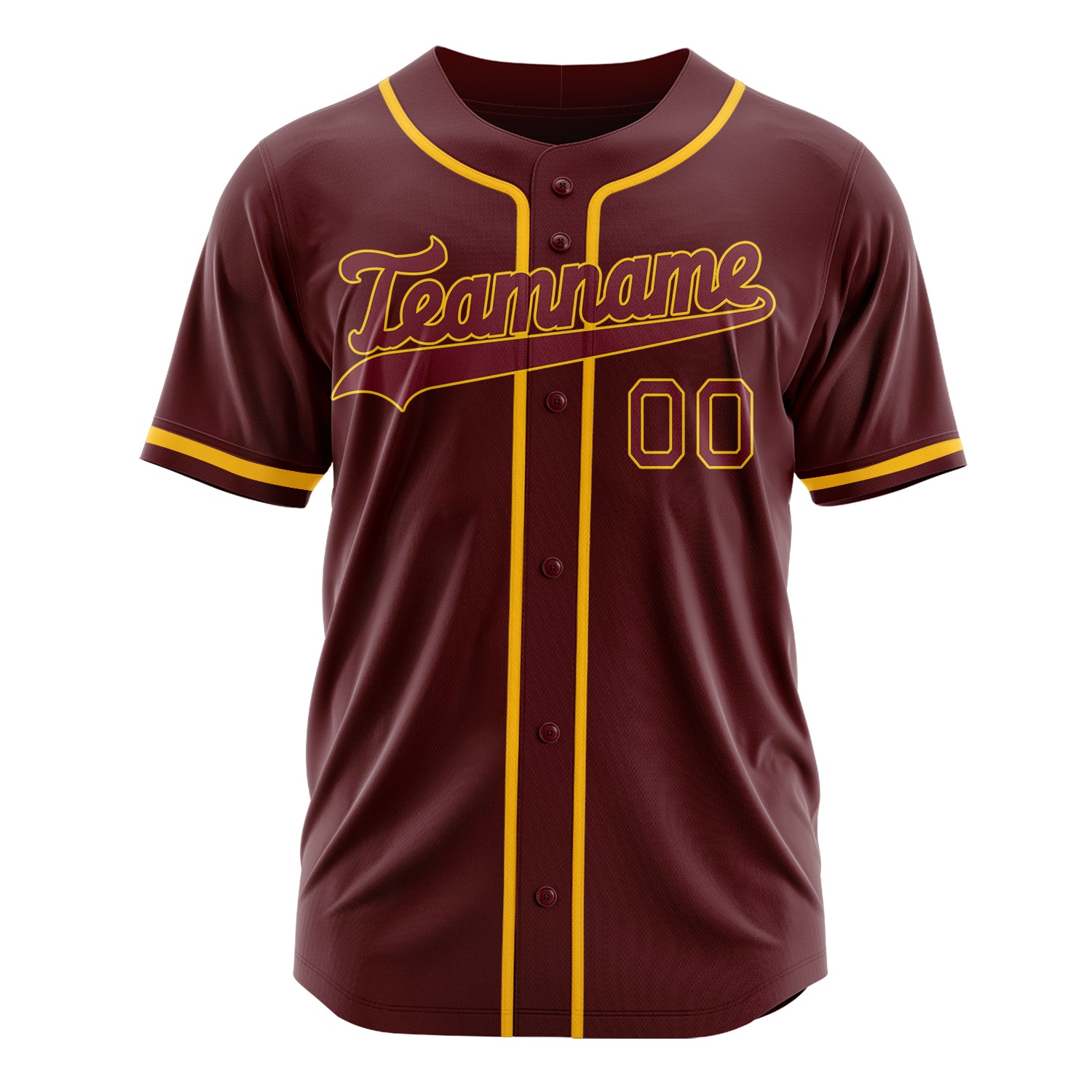 Custom Professional Burgundy Red Baseball Jersey
