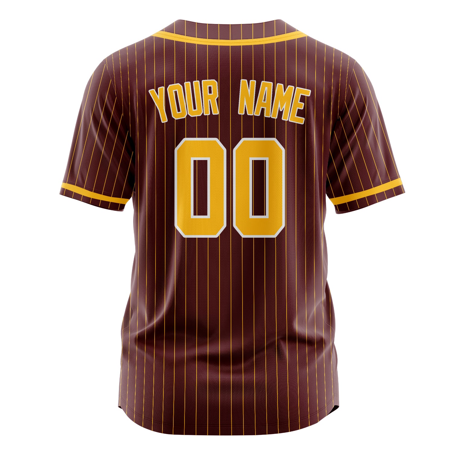 Custom Professional Burgundy Gold Baseball Jersey