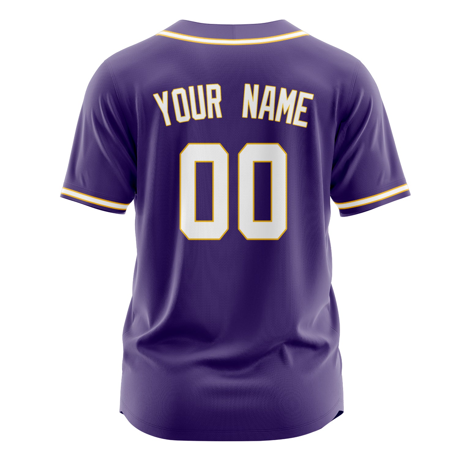 Custom Professional Purple White Baseball Jersey