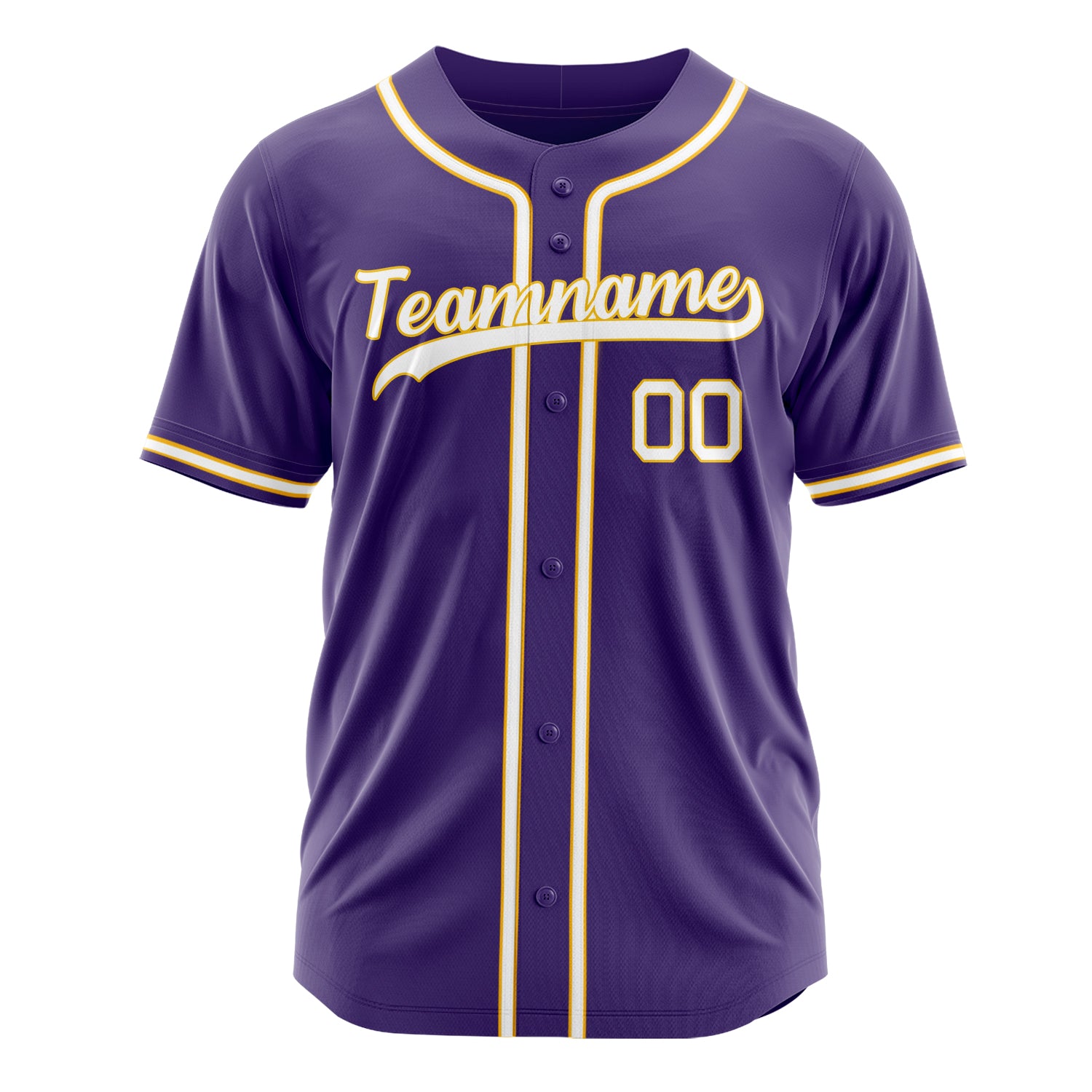 Custom Professional Purple White Baseball Jersey
