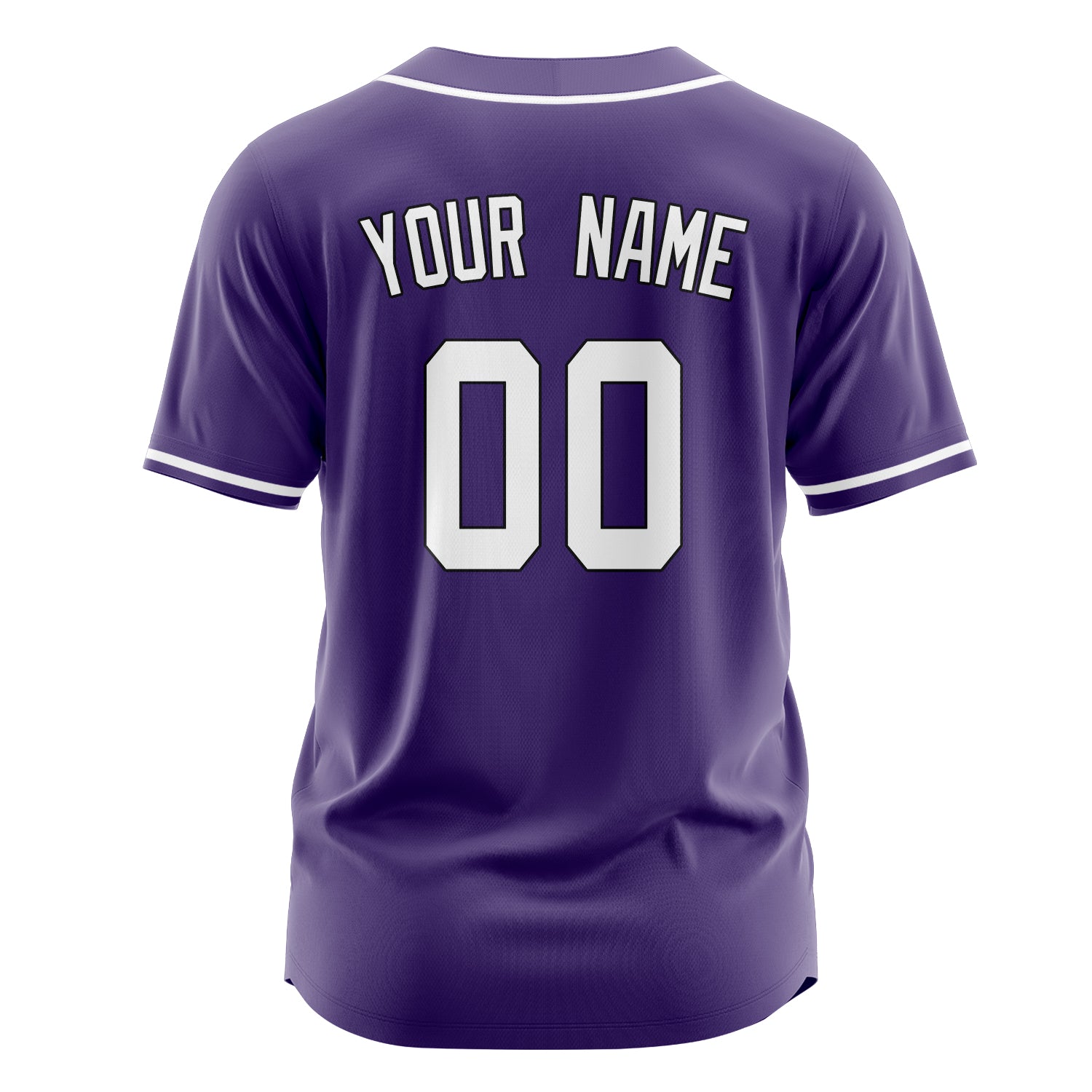 Custom Professional Purple White Baseball Jersey