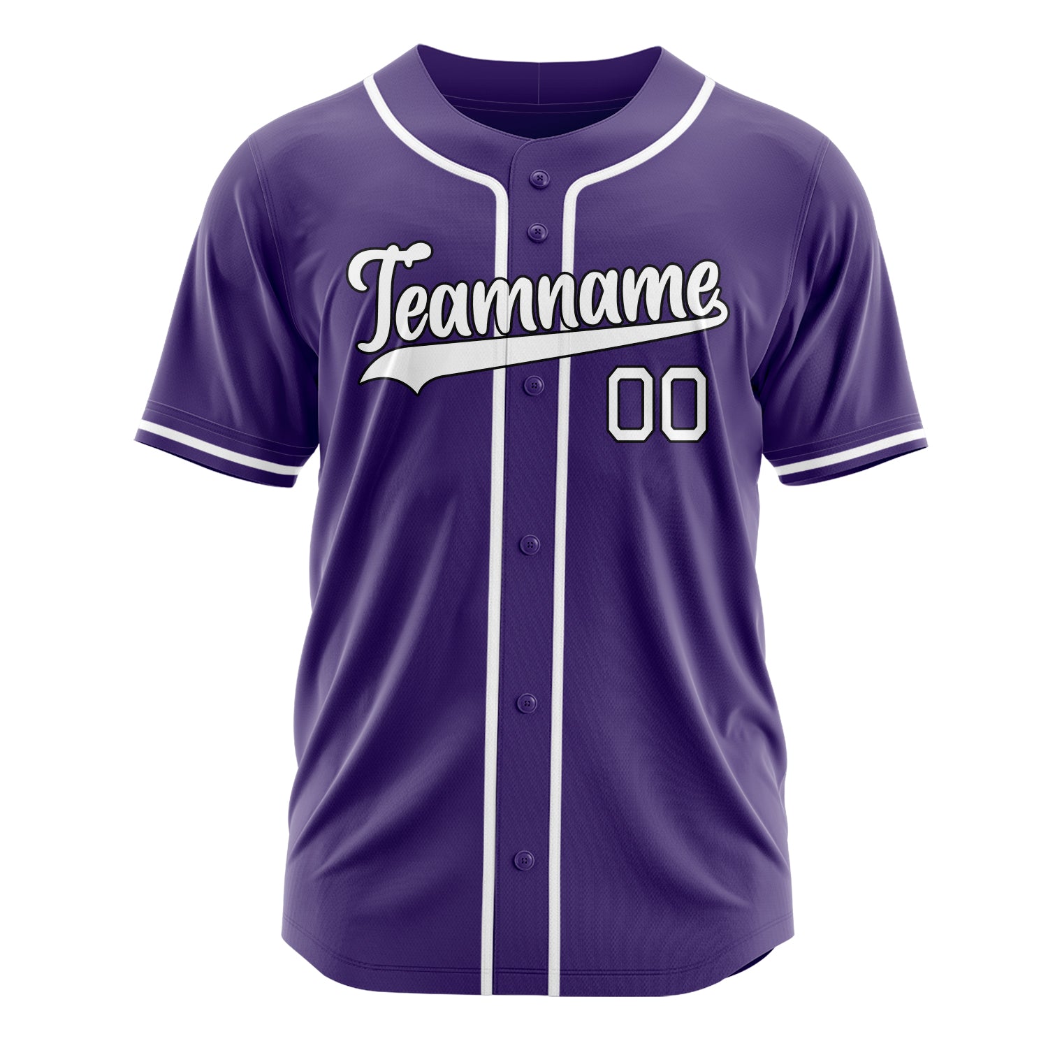 Custom Professional Purple White Baseball Jersey