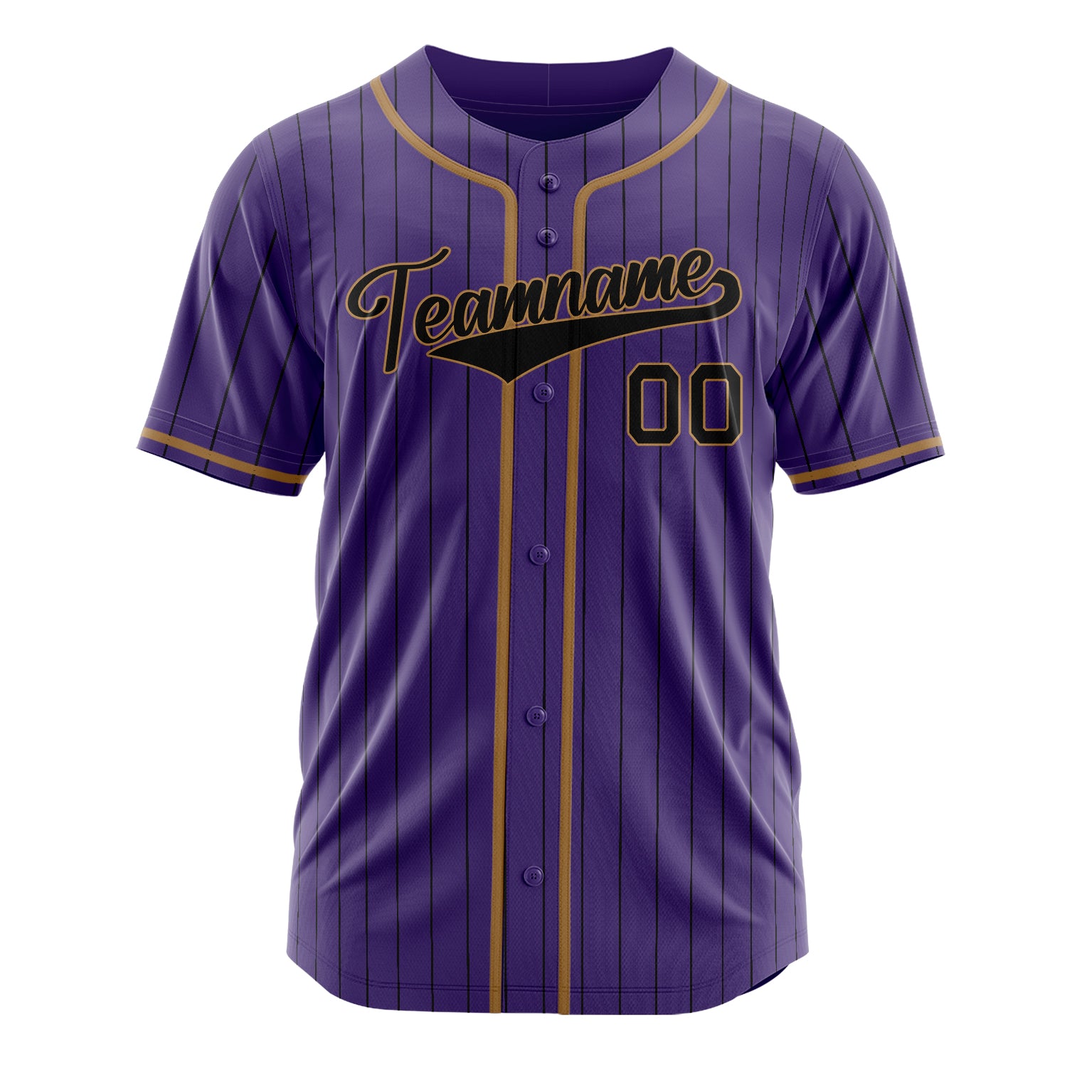 Custom Professional Purple Black Baseball Jersey