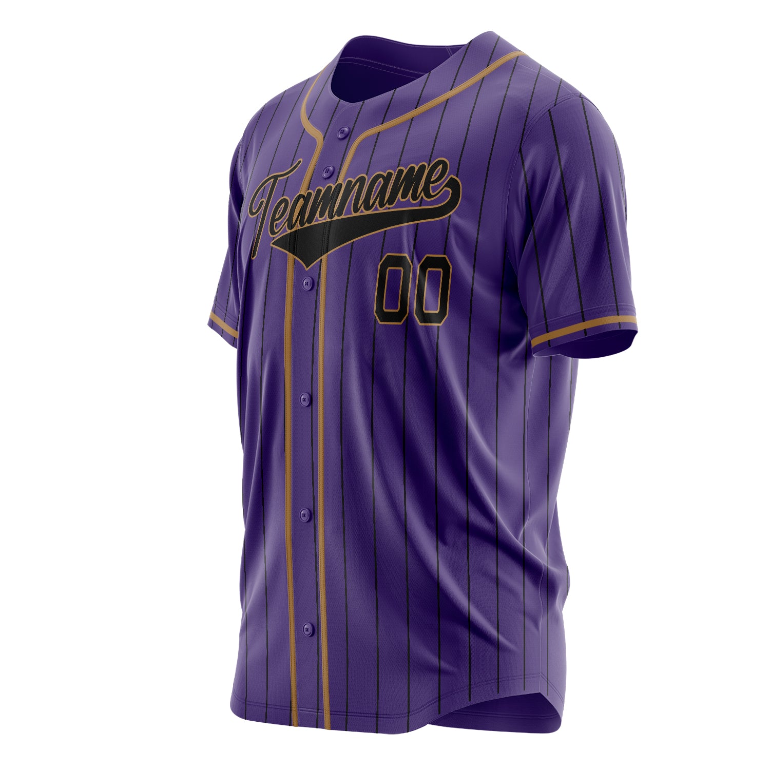 Custom Professional Purple Black Baseball Jersey