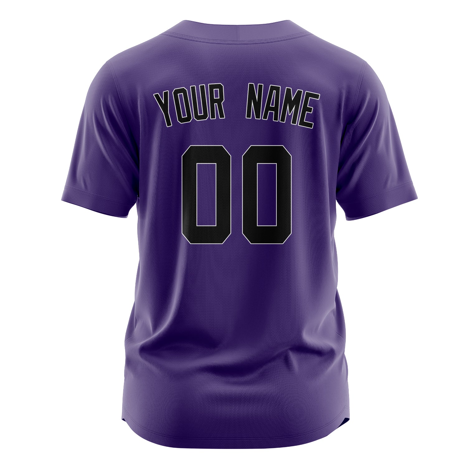 Custom Professional Purple Black Baseball Jersey