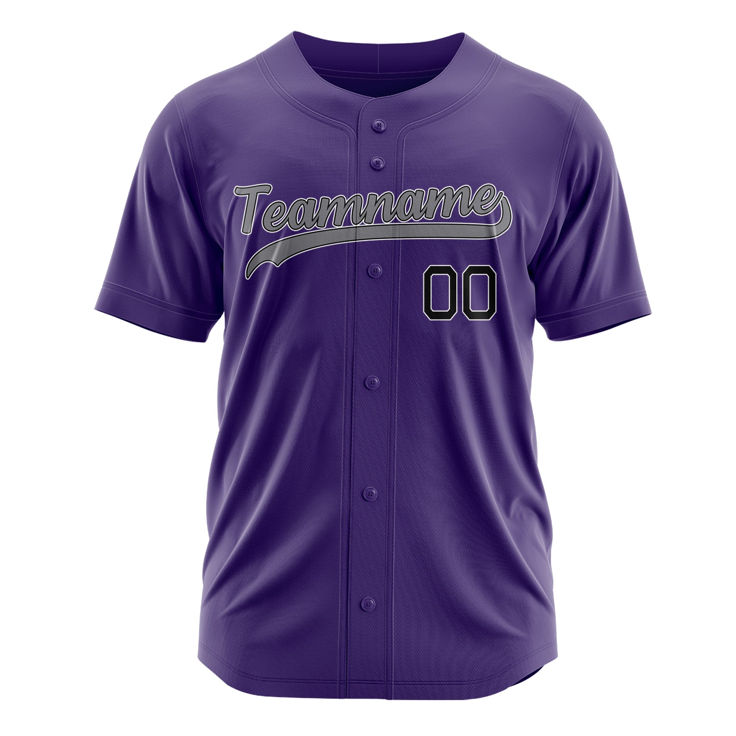 Custom Professional Purple Black Baseball Jersey