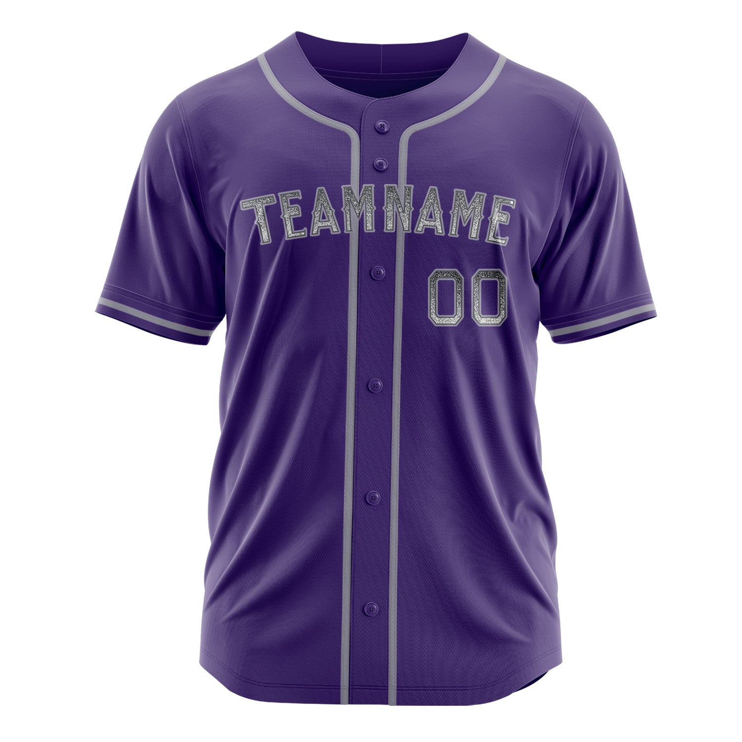 Custom Professional Purple Gray Baseball Jersey