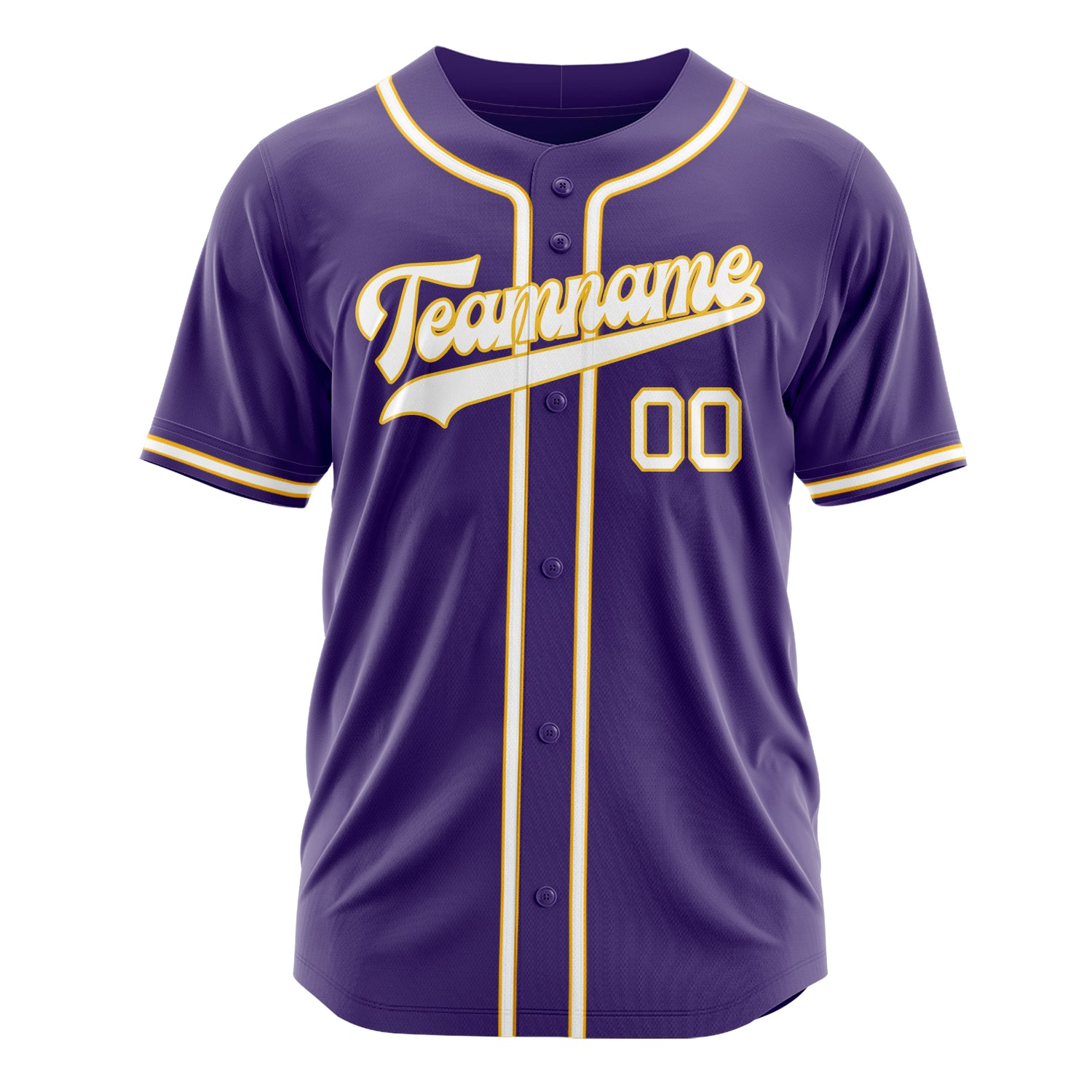 Custom Professional Purple White Baseball Jersey