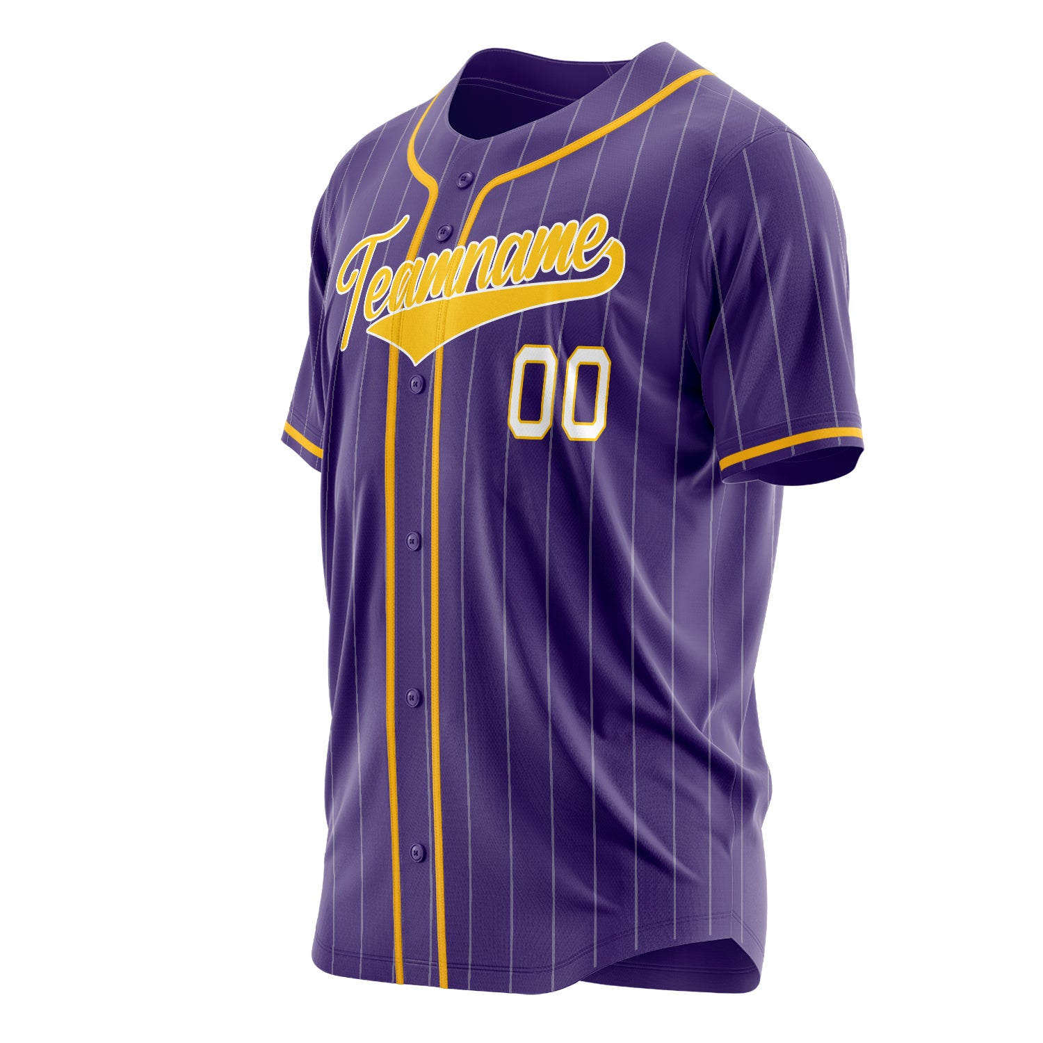 Benutzerdefiniertes Professionelles Lila Gold Baseballtrikot