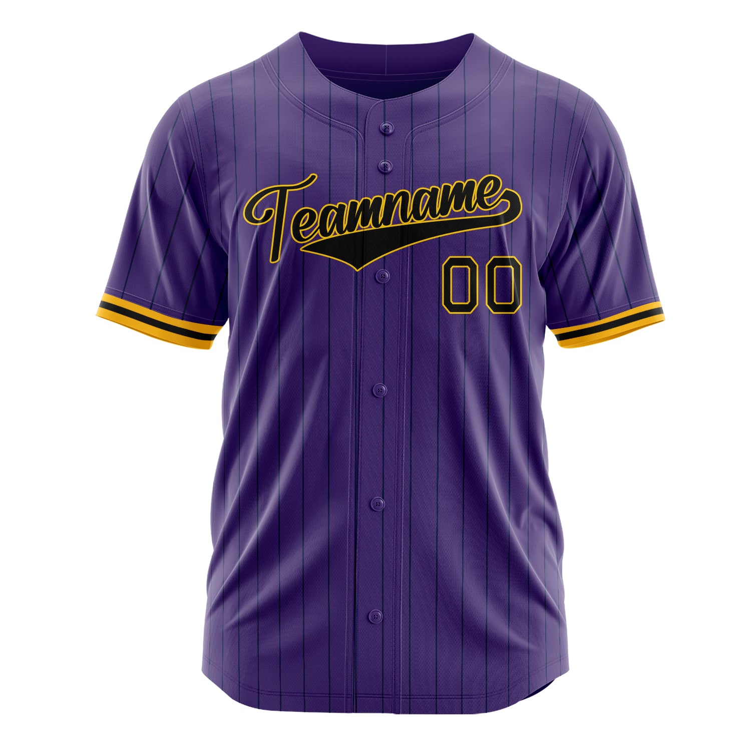 Custom Professional Purple Black Baseball Jersey